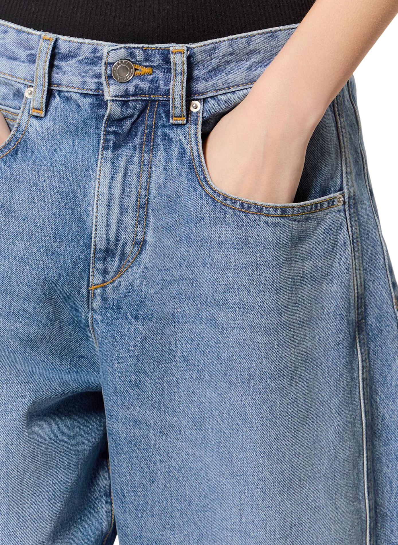 Barrel Oriane washed denim pants | Blue ISABEL MARANT Women