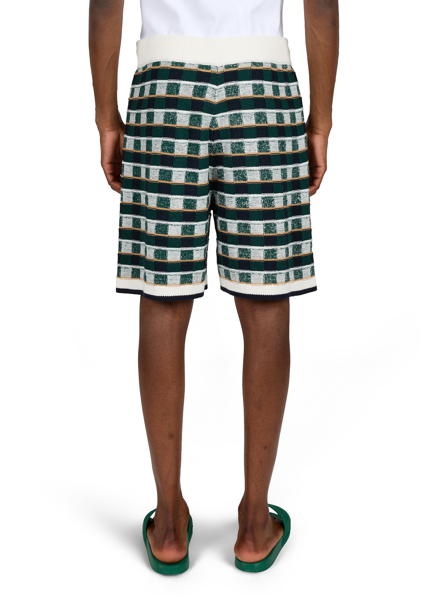 Short knitted cotton mosaic CASABLANCA PARIS Multicolour