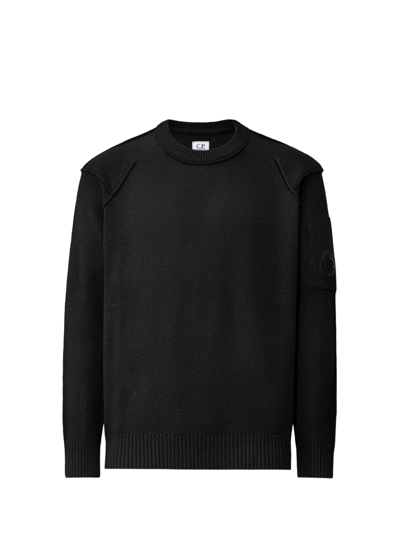 Straight wool blend sweater CP COMPANY Black