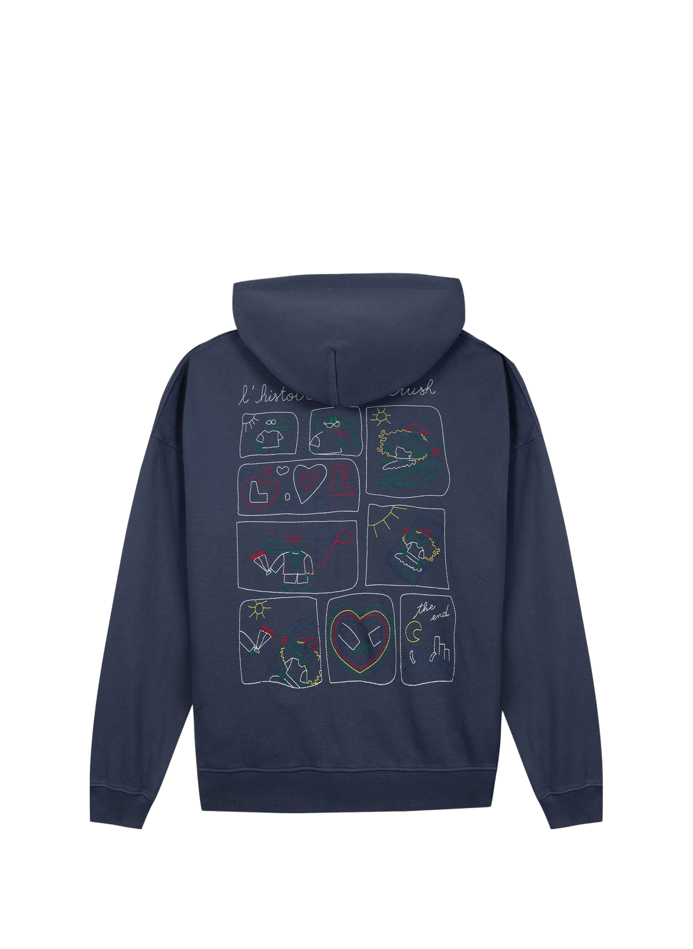 Cotton Hooded Sweatshirt MAISON LABICHE Blue