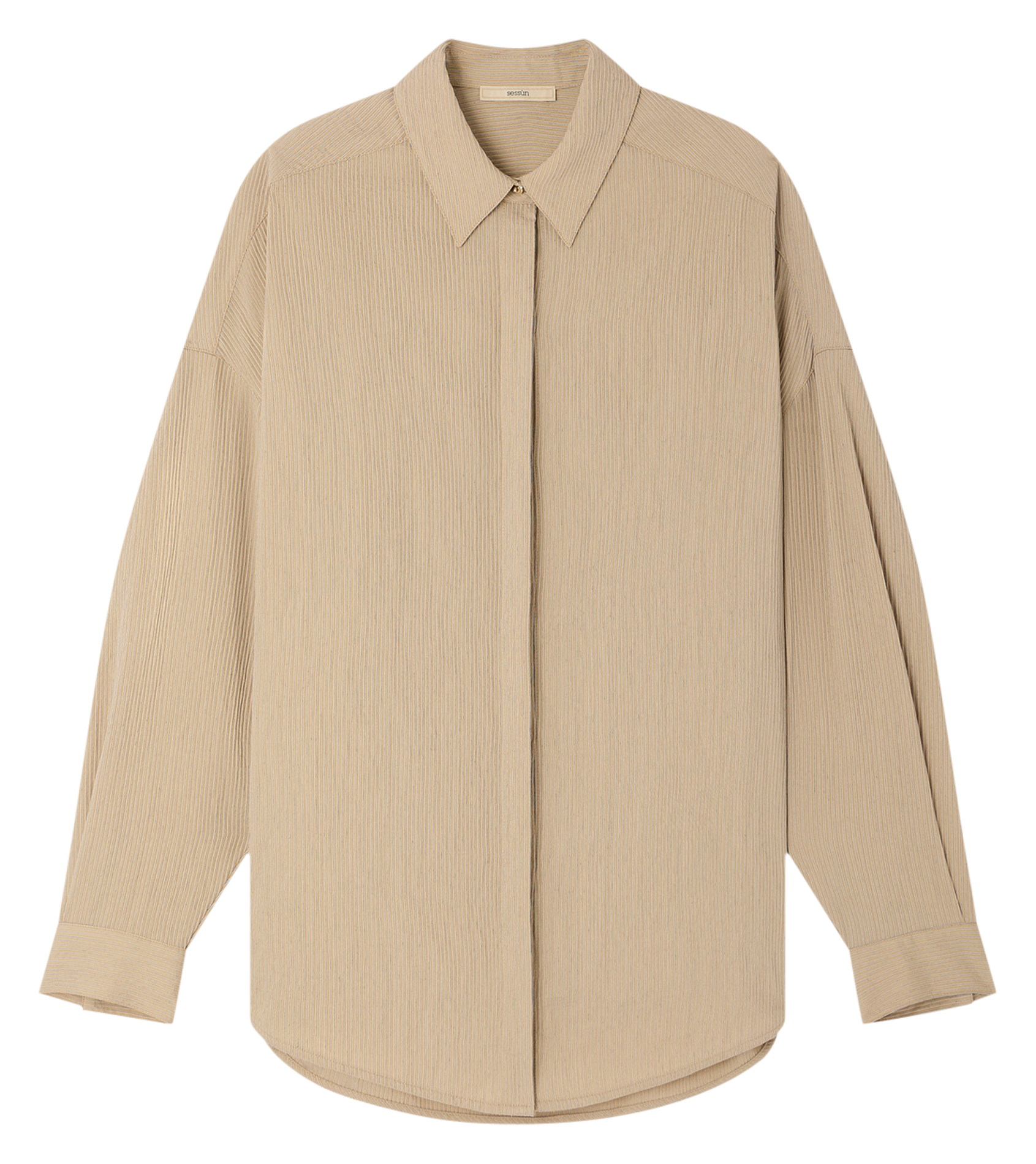 Chemise droite col classique liza SESSUN Beige