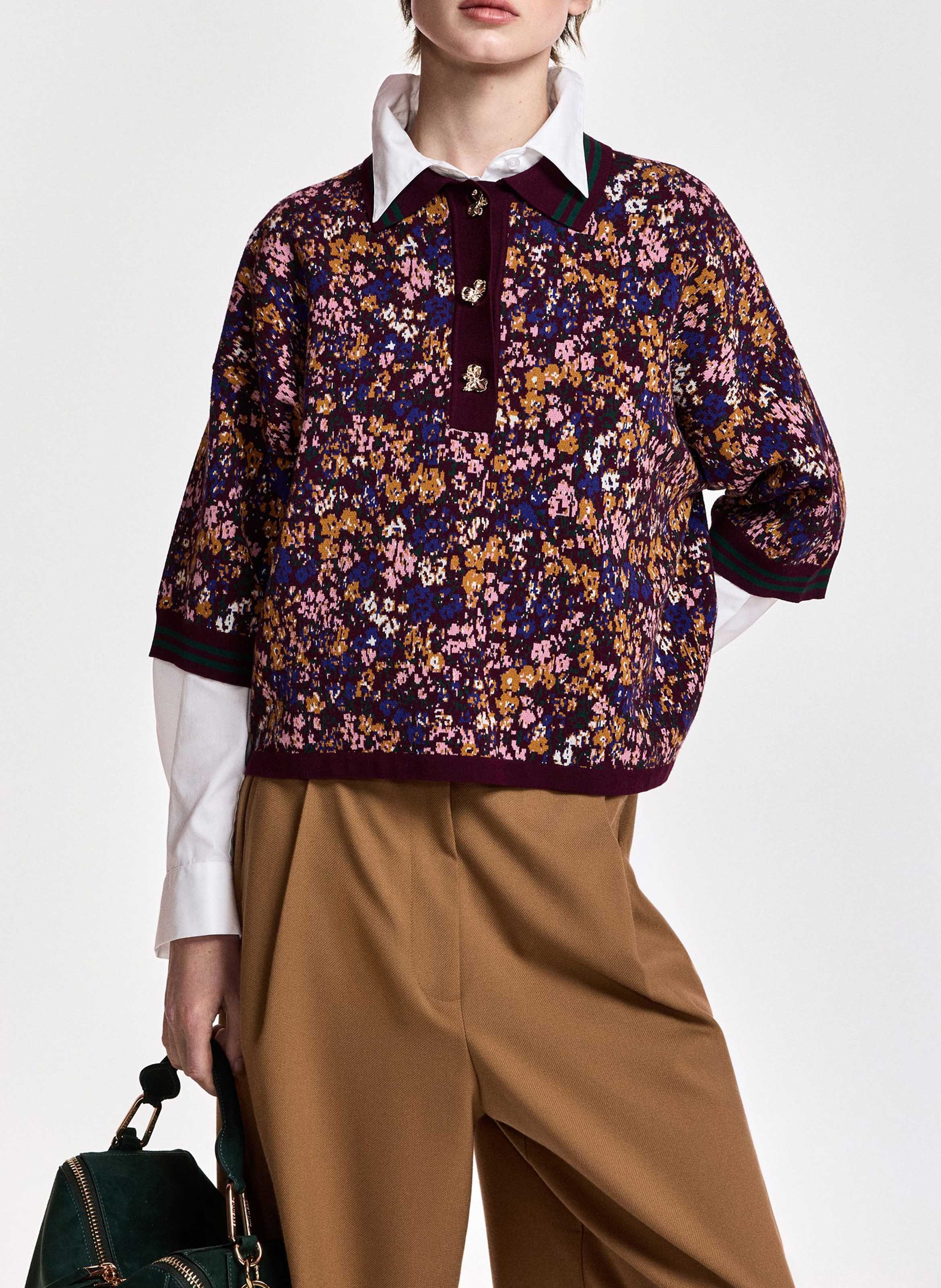 Polo droit imprimé floral kartos ESSENTIEL ANTWERP Multicolore