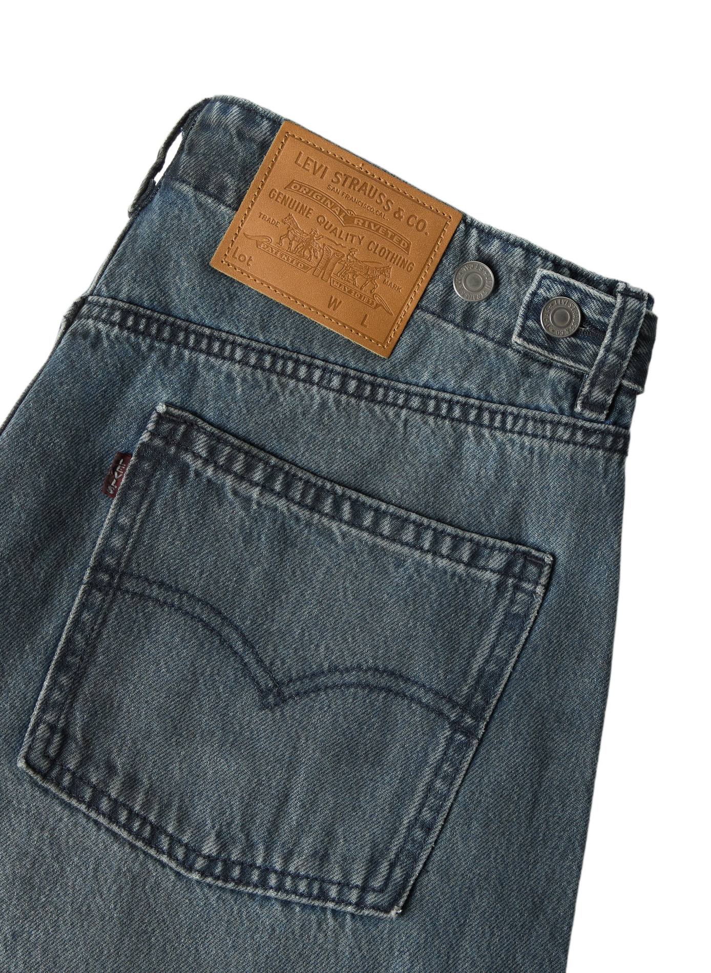 Baggy jeans van katoen LEVI'S Blauw