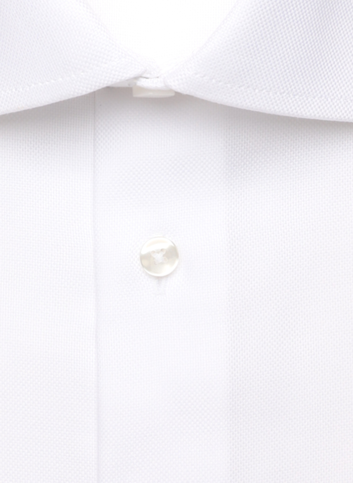 Straight classic collar shirt in cotton SEIDENSTICKER White