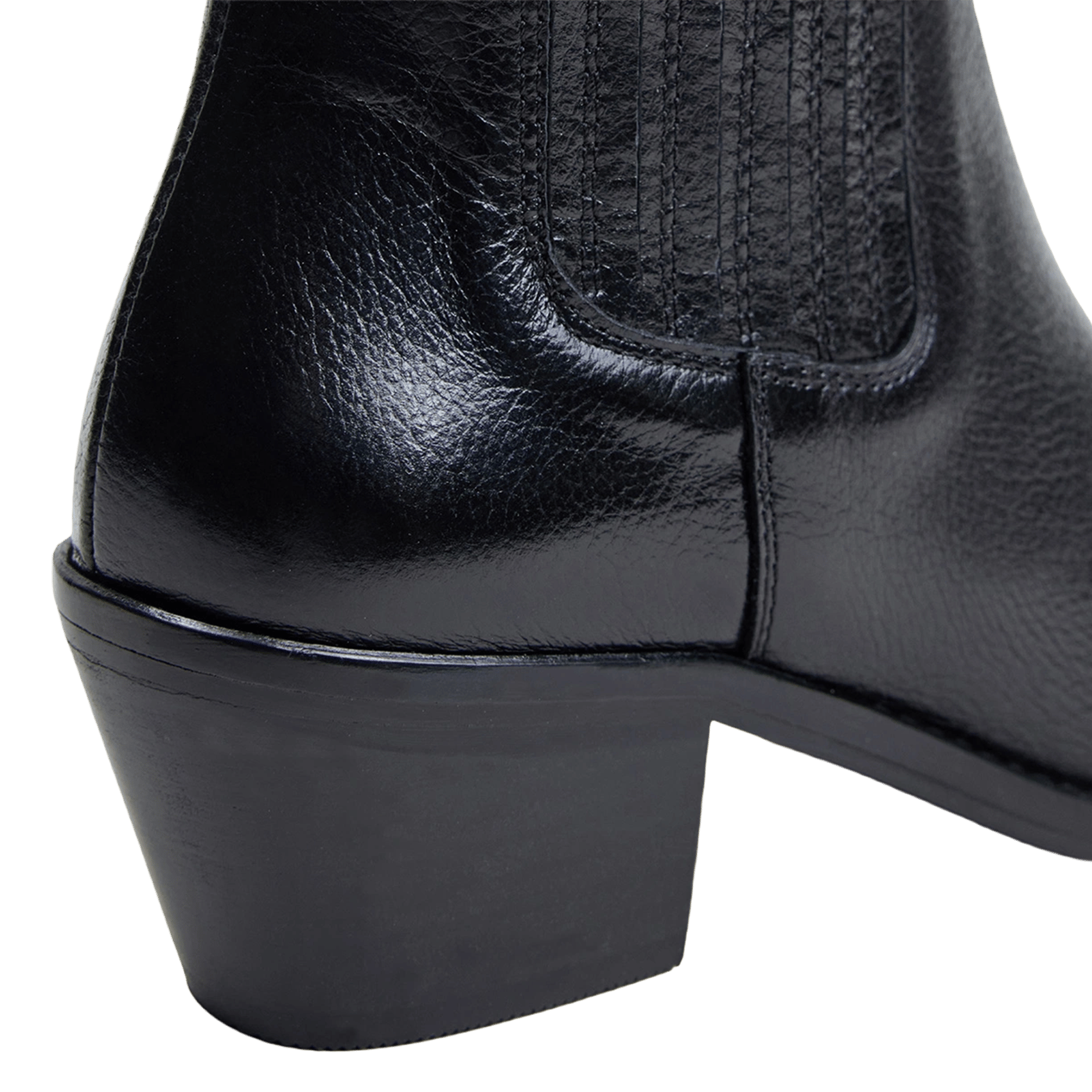 Bottines en cuir birman JONAK Noir