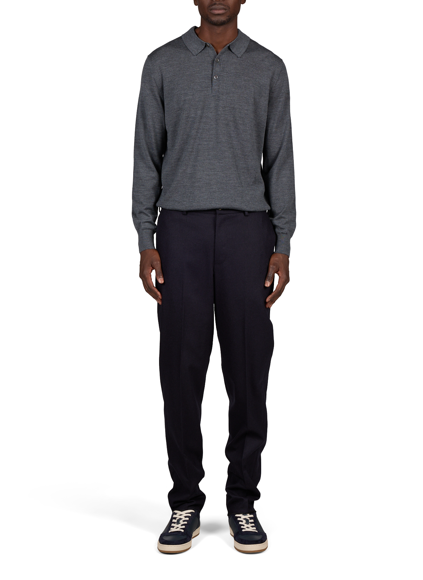 Buttoned wool jumper VAN LAACK Grey