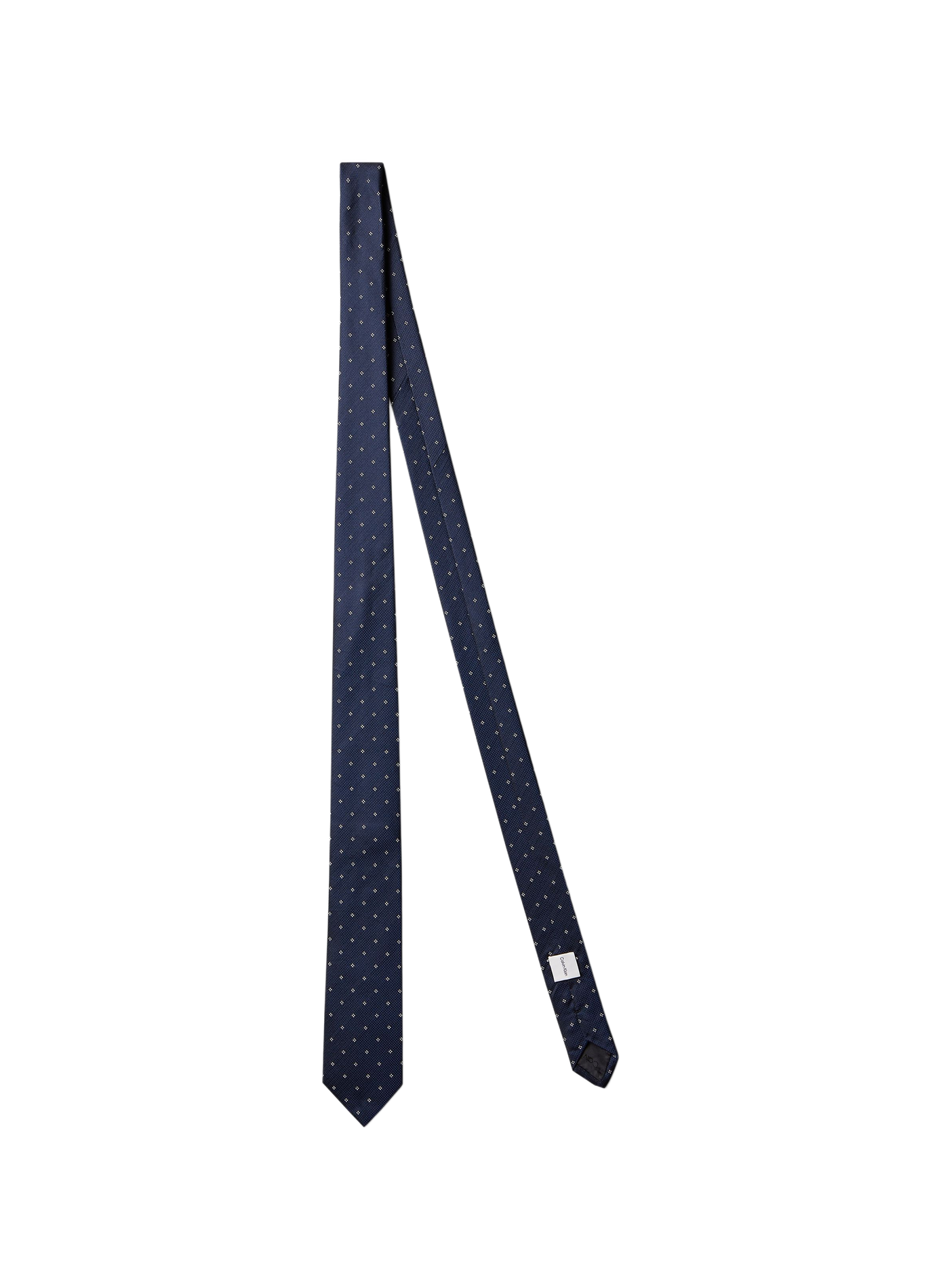 Seidenschlips mit Druck CALVIN KLEIN Blau