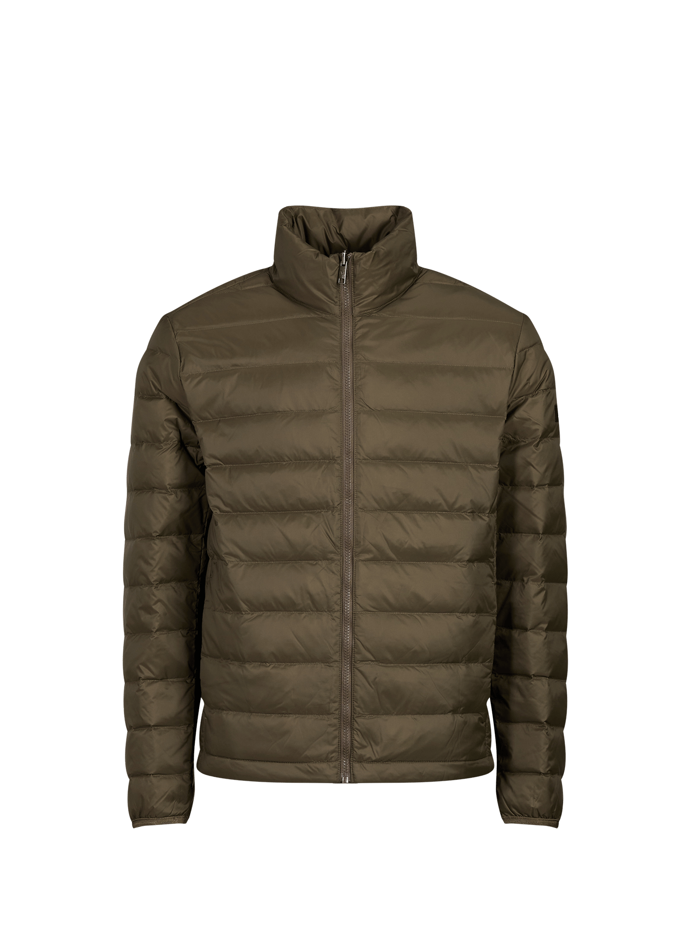 Water-repellent quilted jacket T-Kit in lightweight down AIGLE Brown