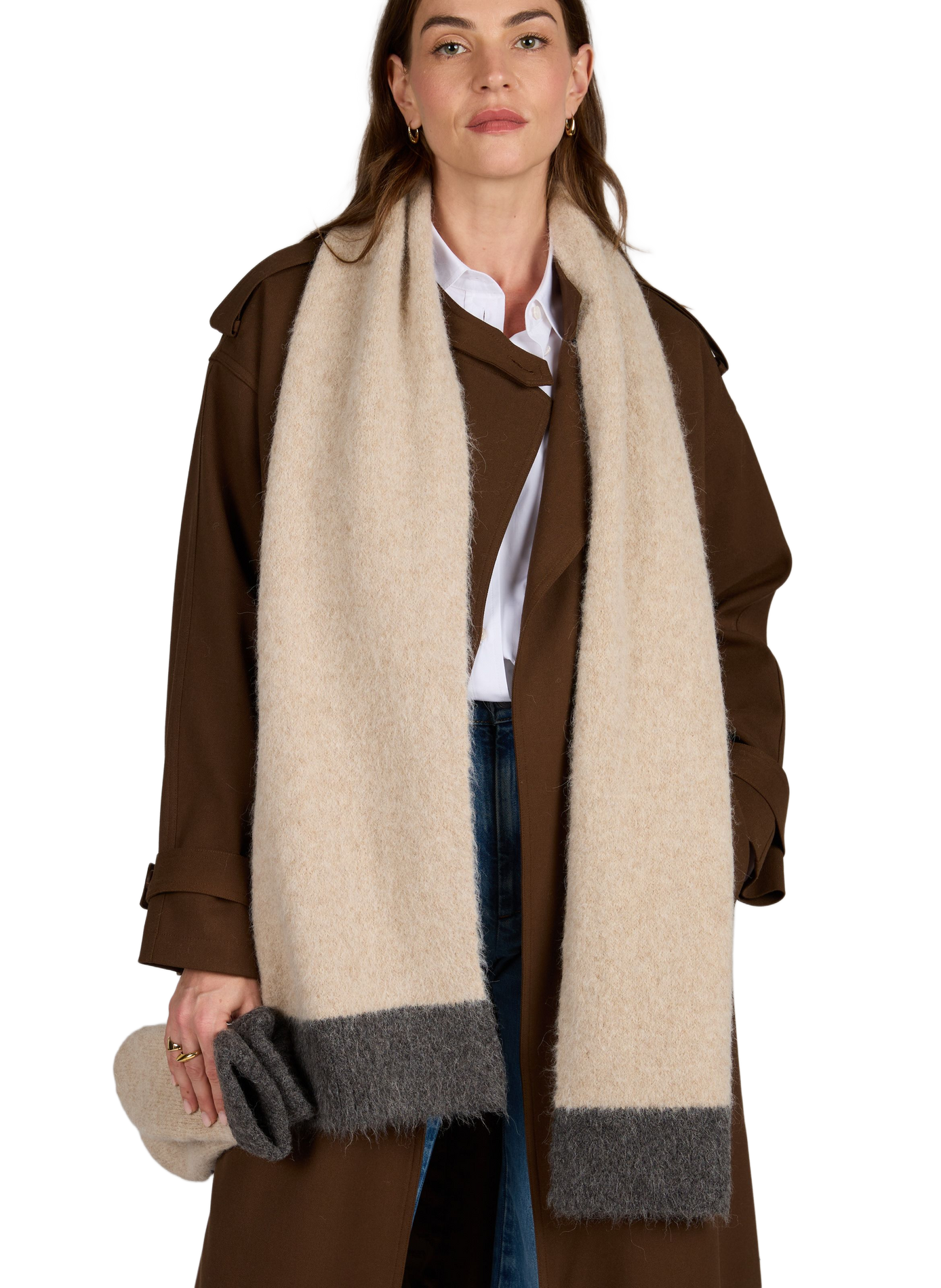 SAJEANNE Striped Alpaca Blend Scarf SAMSOE SAMSOE Multicolour