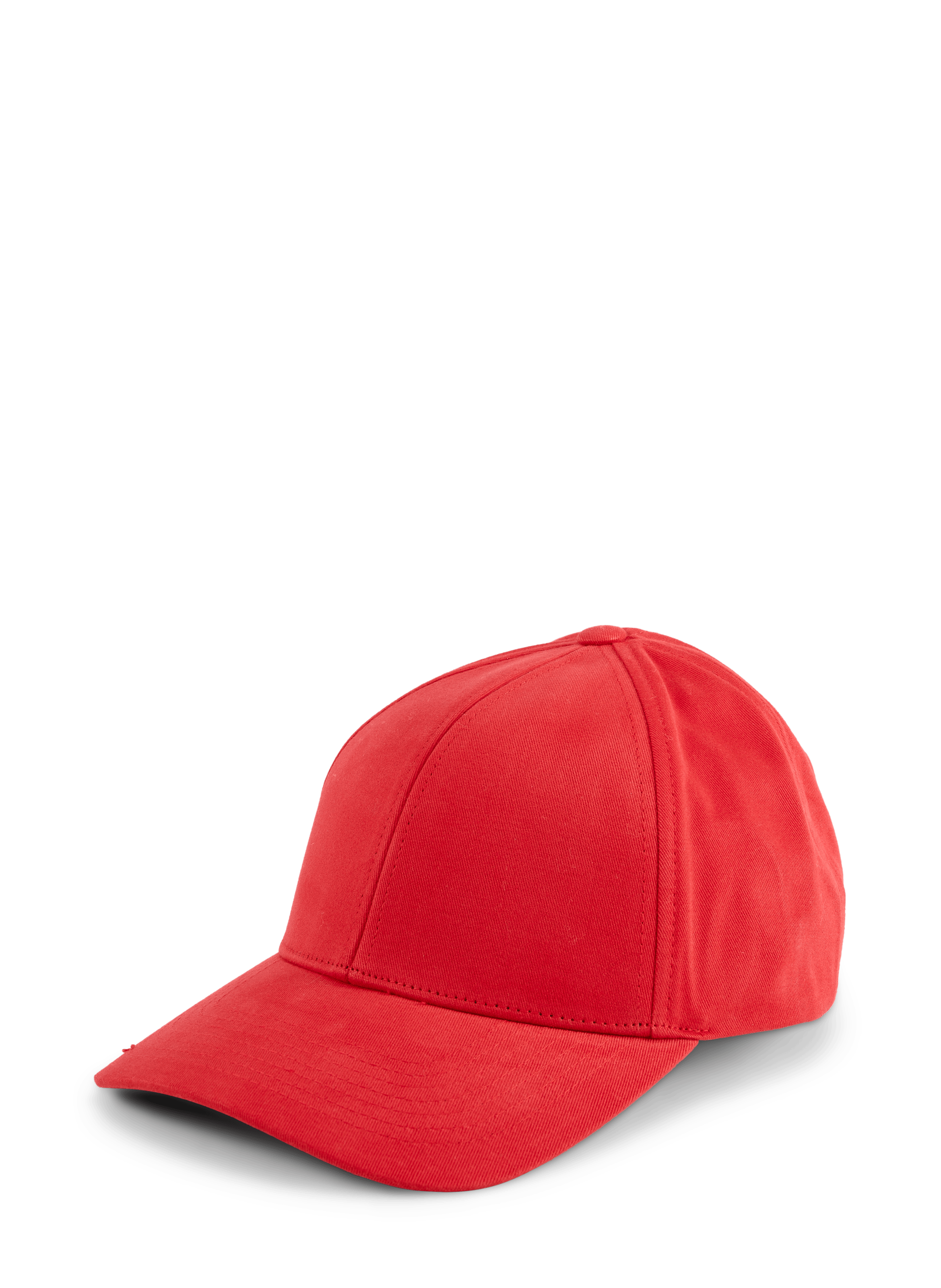 Effen katoenen pet VARSITY Rood
