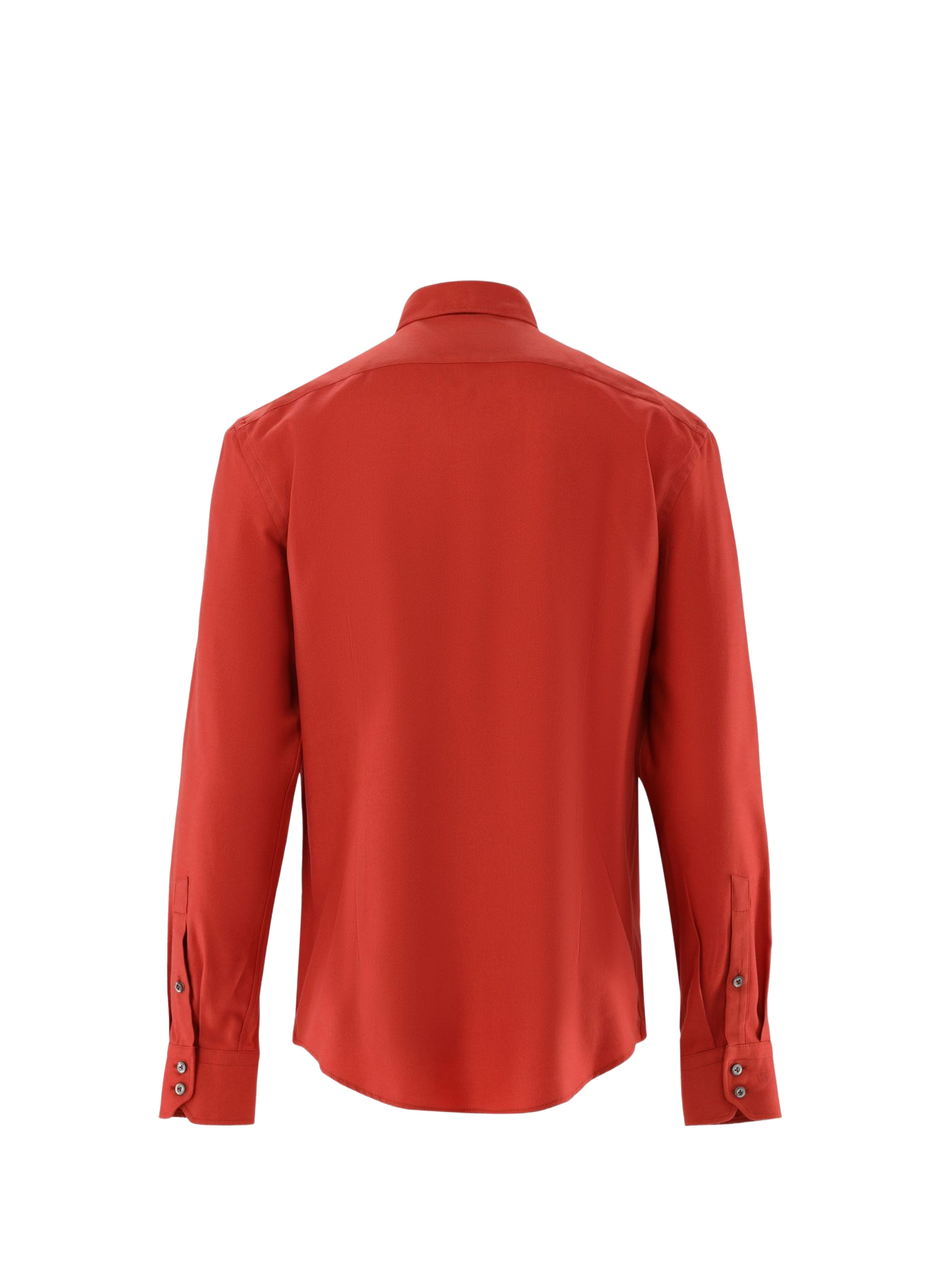 Schmale Hemdbluse aus Baumwollmischung VAN LAACK Rot