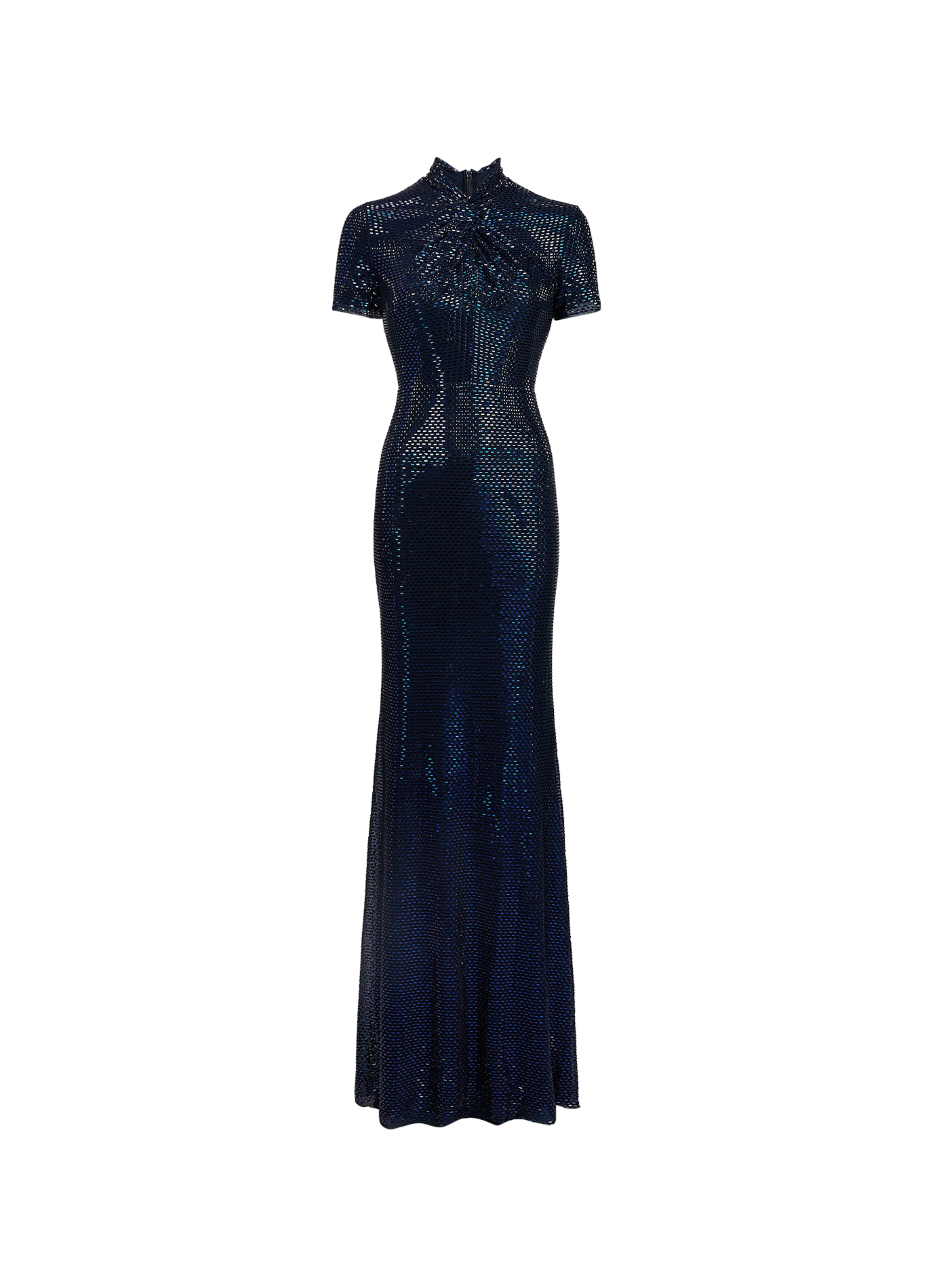 Lange jurk met korte mouwen SELF PORTRAIT Blauw