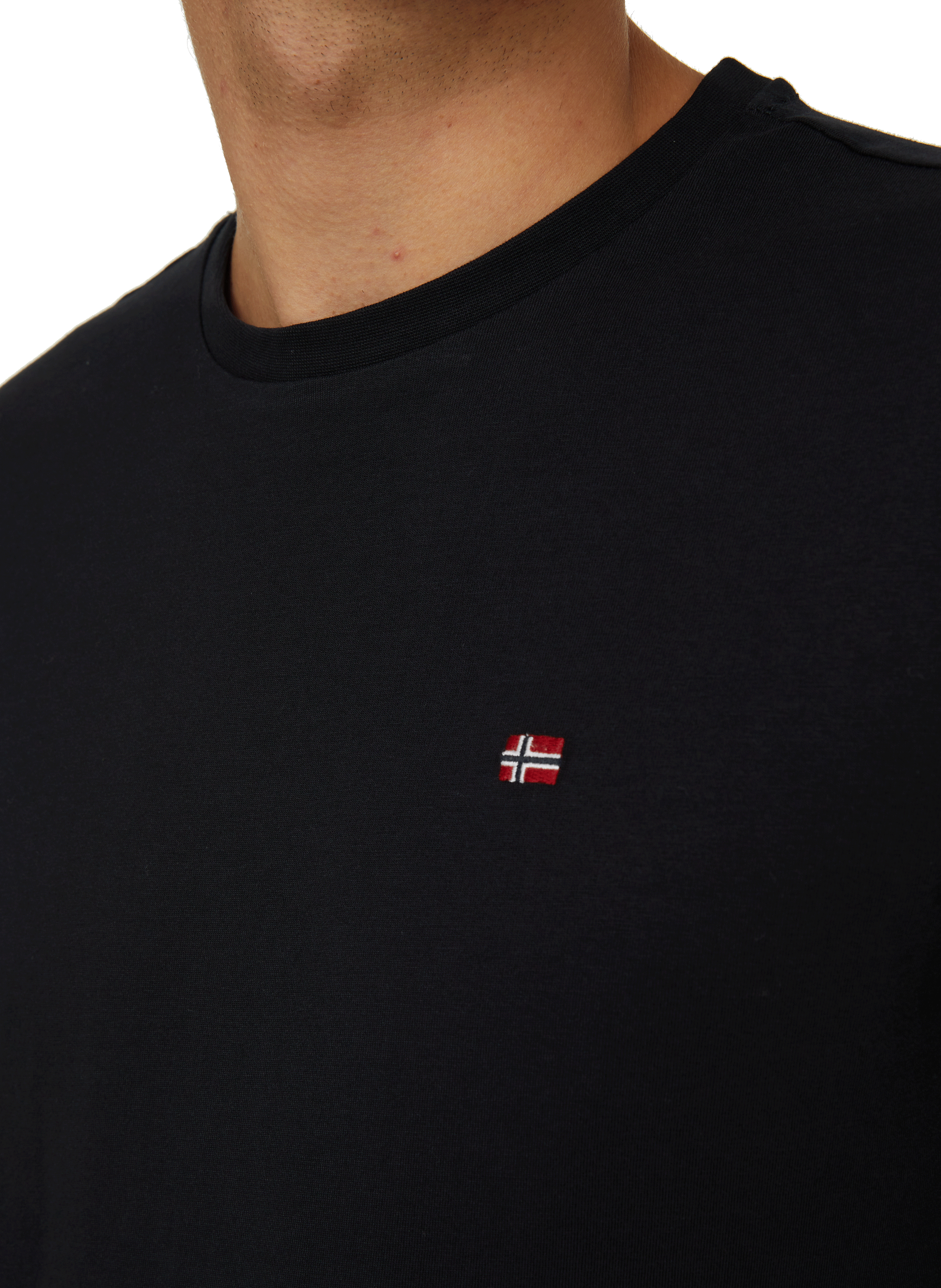 Long-sleeved cotton T-shirt | Black NAPAPIJRI Men