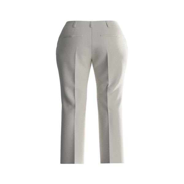 Guess Straight Trousers With Pleats In Grey