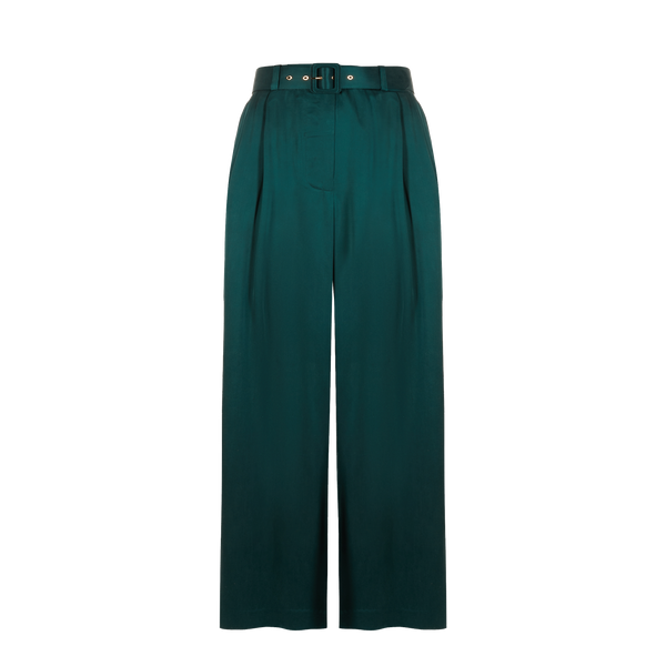 Zimmermann Silk Trousers In Green