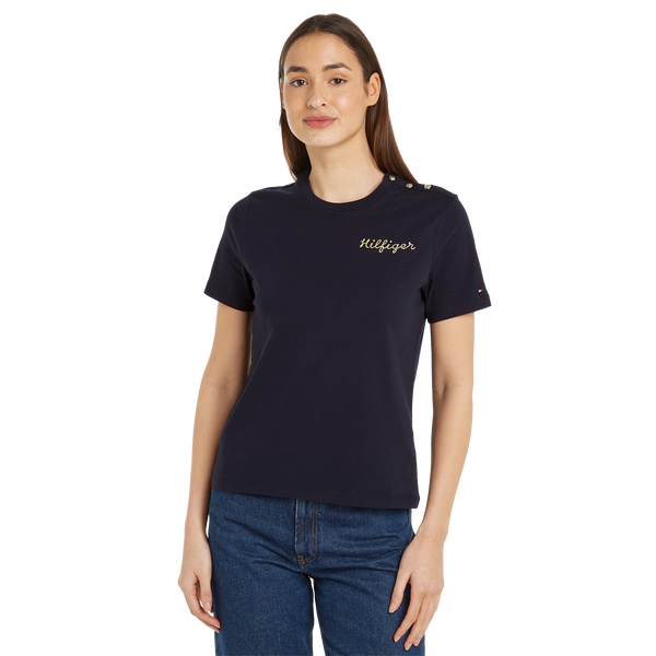 Tommy Hilfiger Cotton T-shirt In Blue