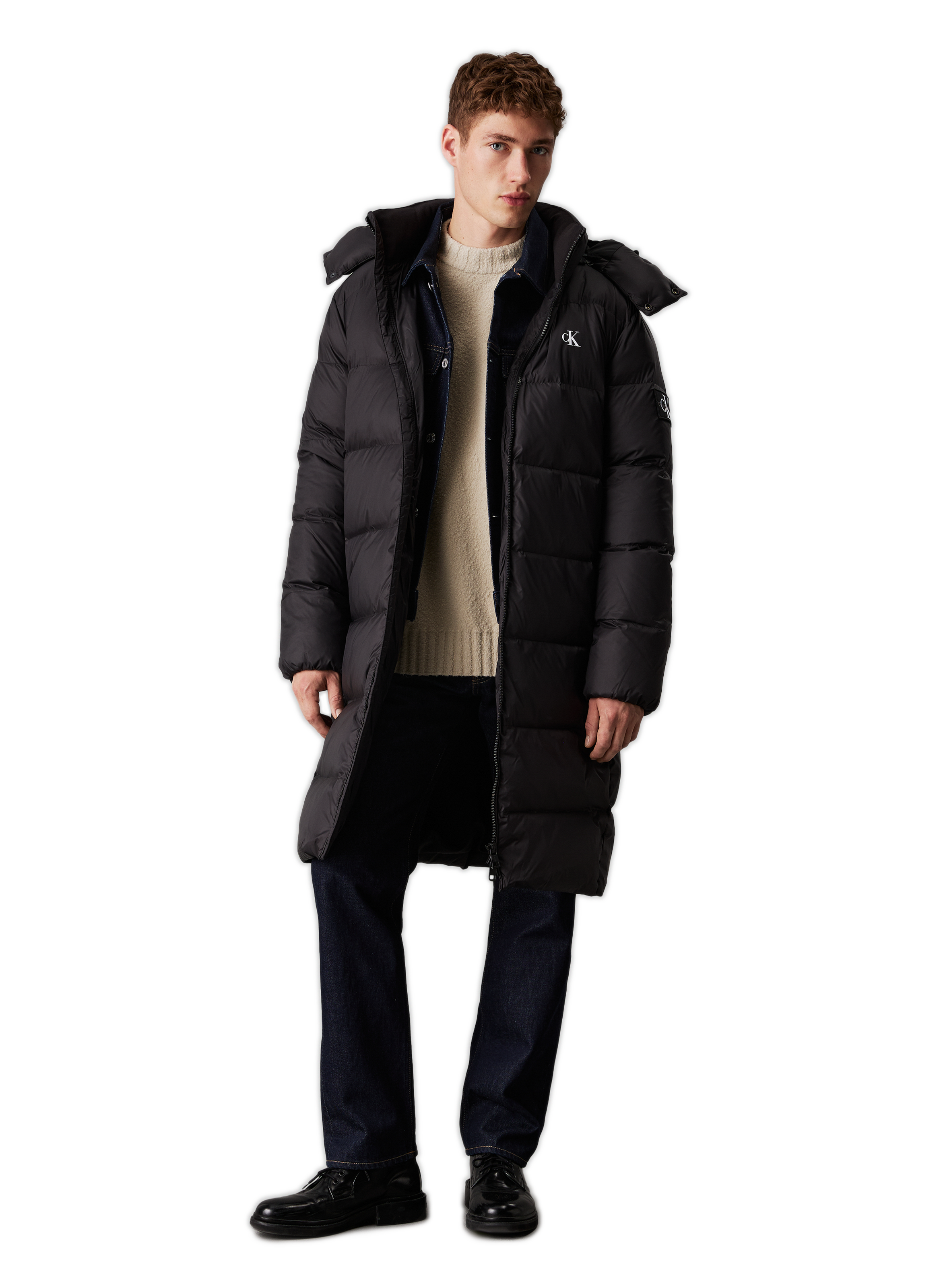 CALVIN KLEIN Doudoune longue matelassée Noir