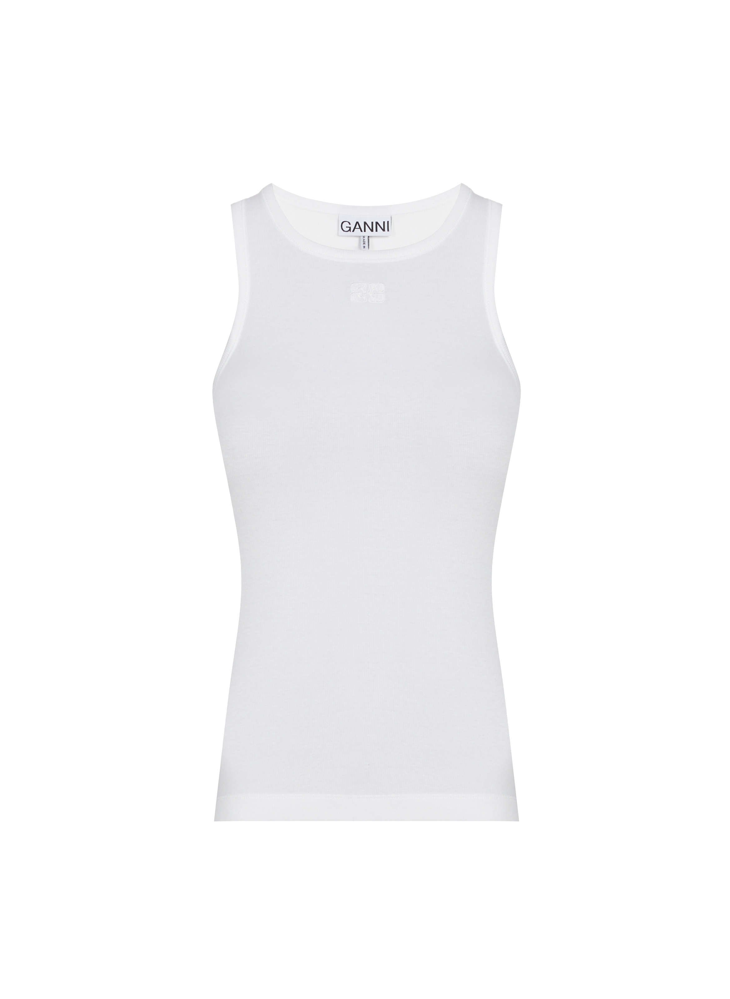 Cotton Top GANNI White