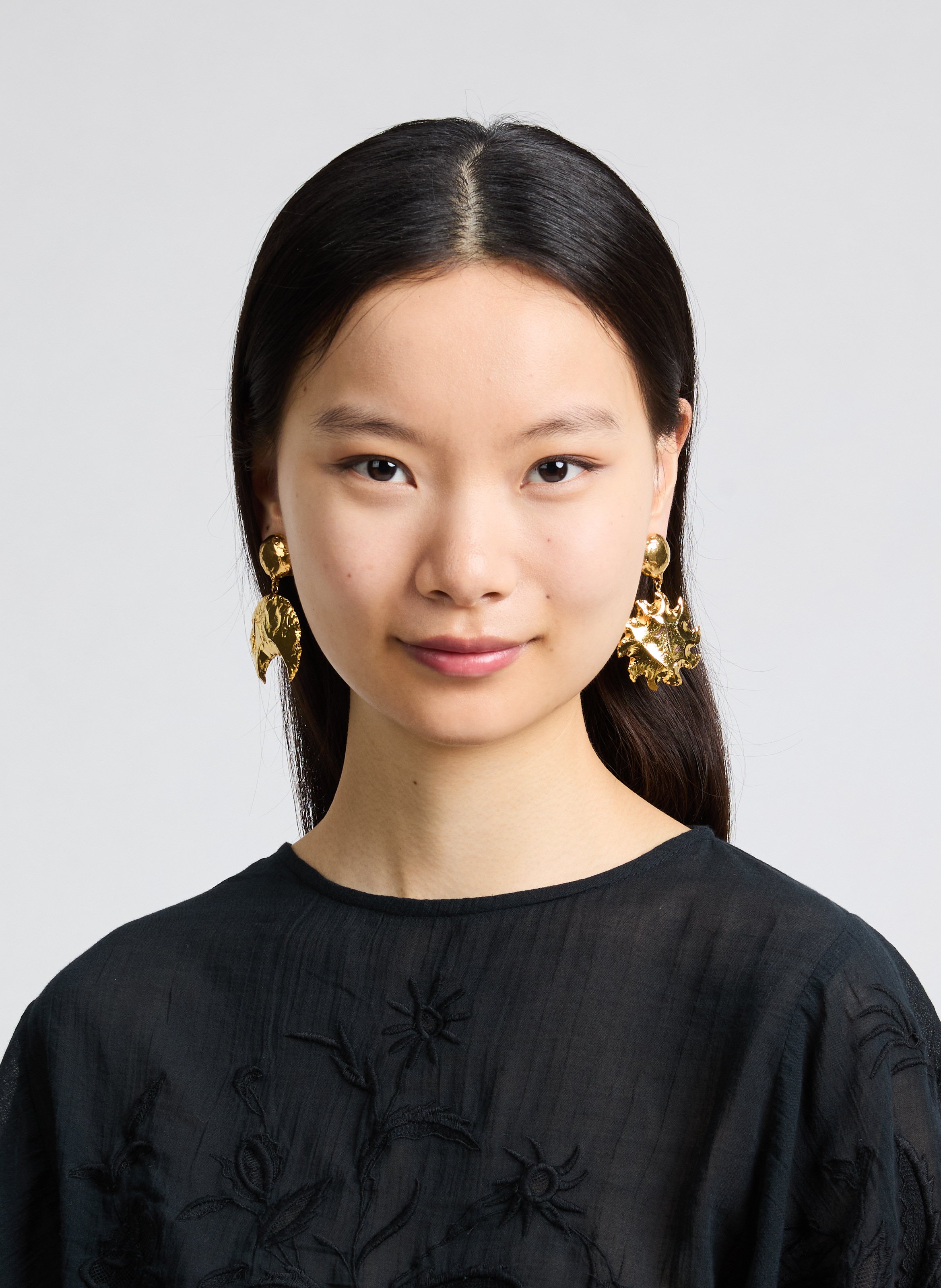 Boucles d’oreille Sol y Luna SYLVIA TOLEDANO Doré