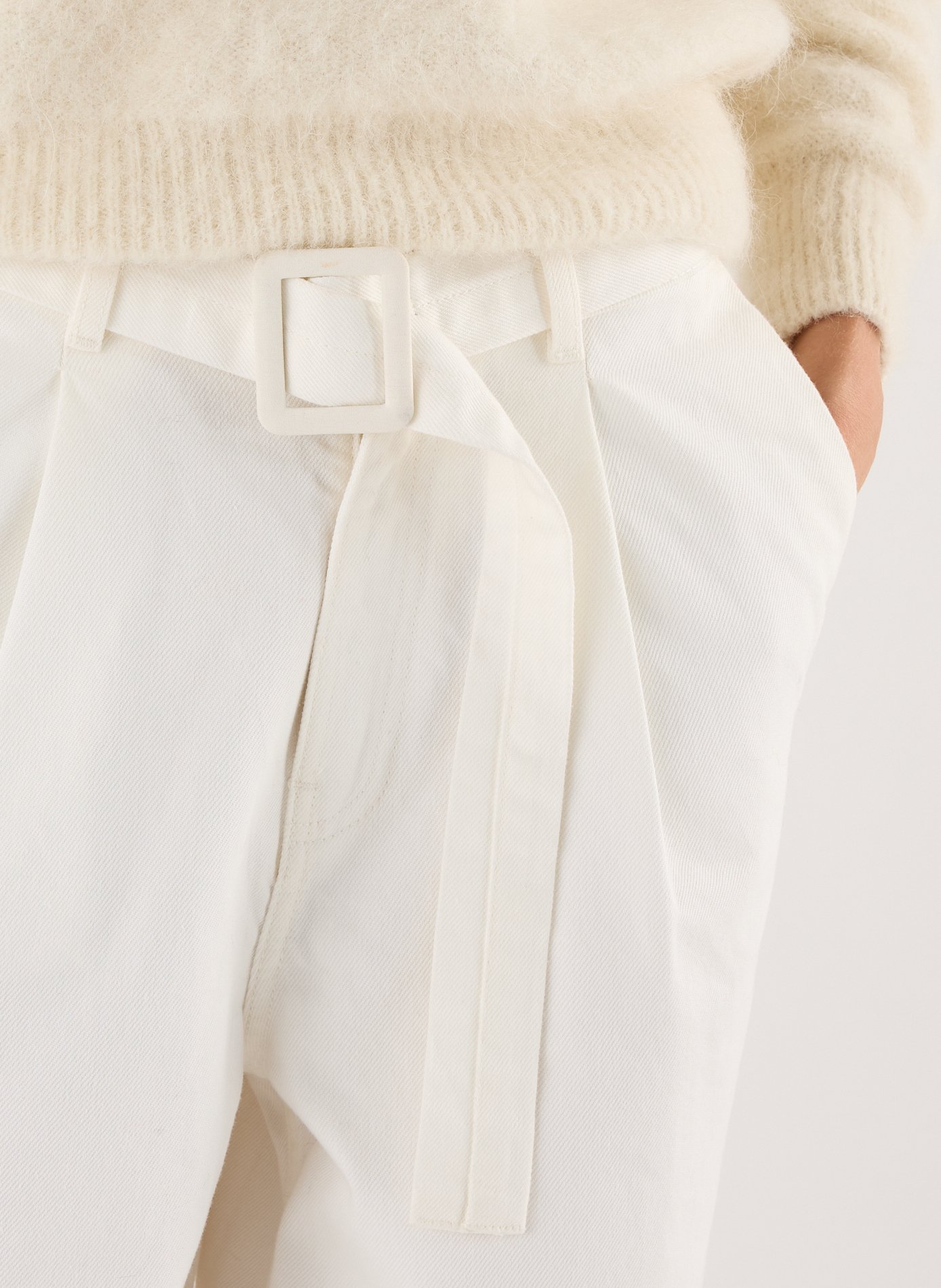 Pantalon droit Wylan en coton SAISON 1865 Blanc