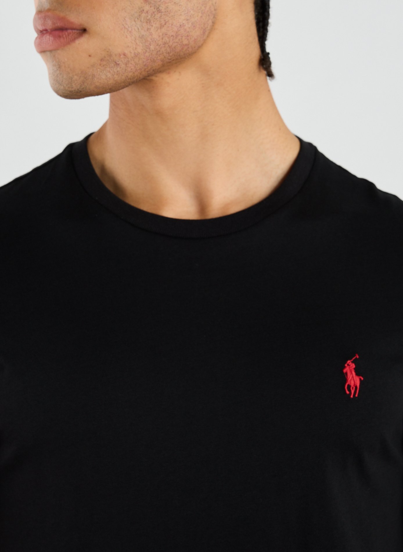 Straight-fit cotton T-shirt POLO RALPH LAUREN Black