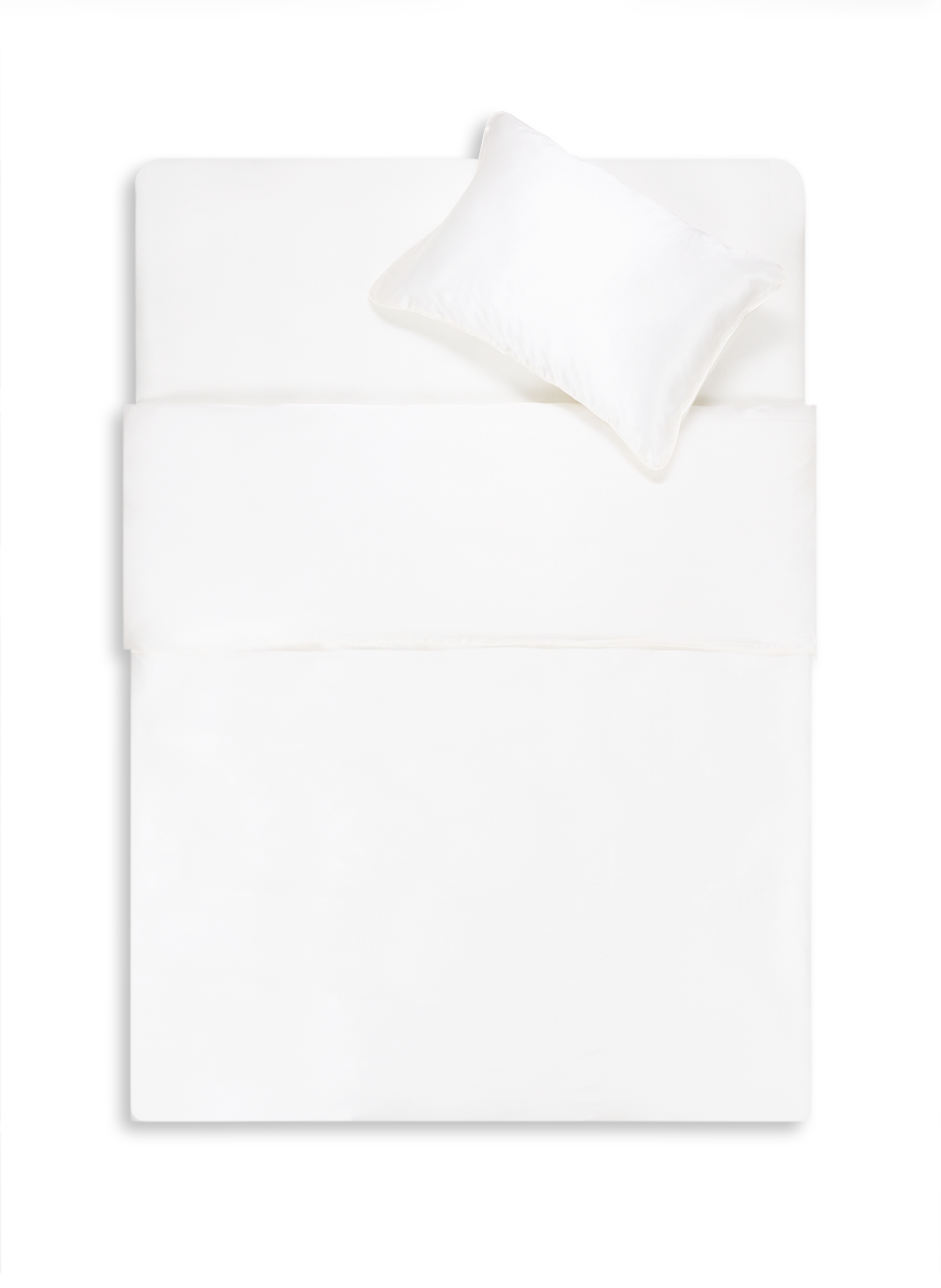 AU PRINTEMPS PARIS Housse de couette en soie Blanc
