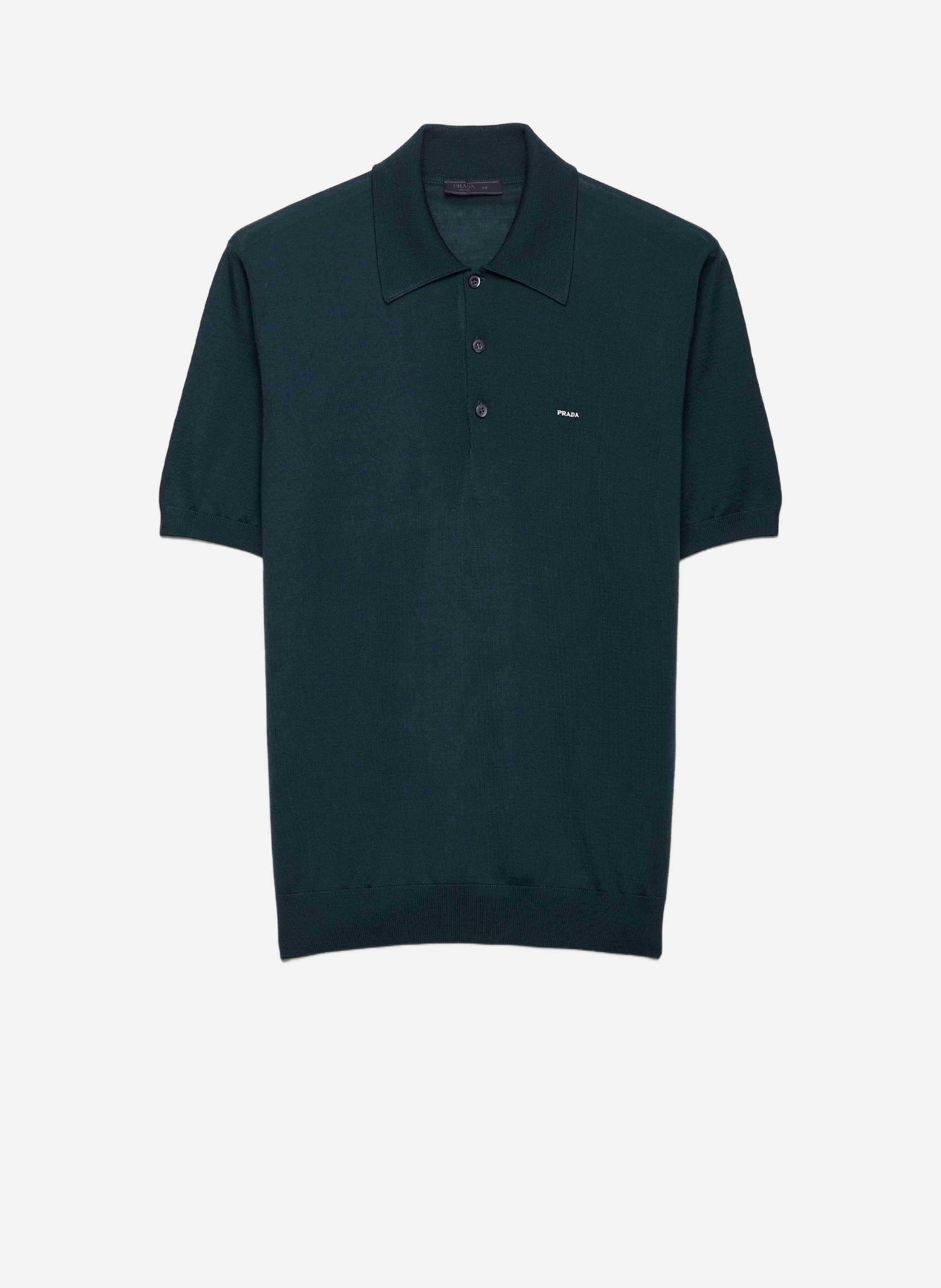 Polo en laine extra fine PRADA Vert