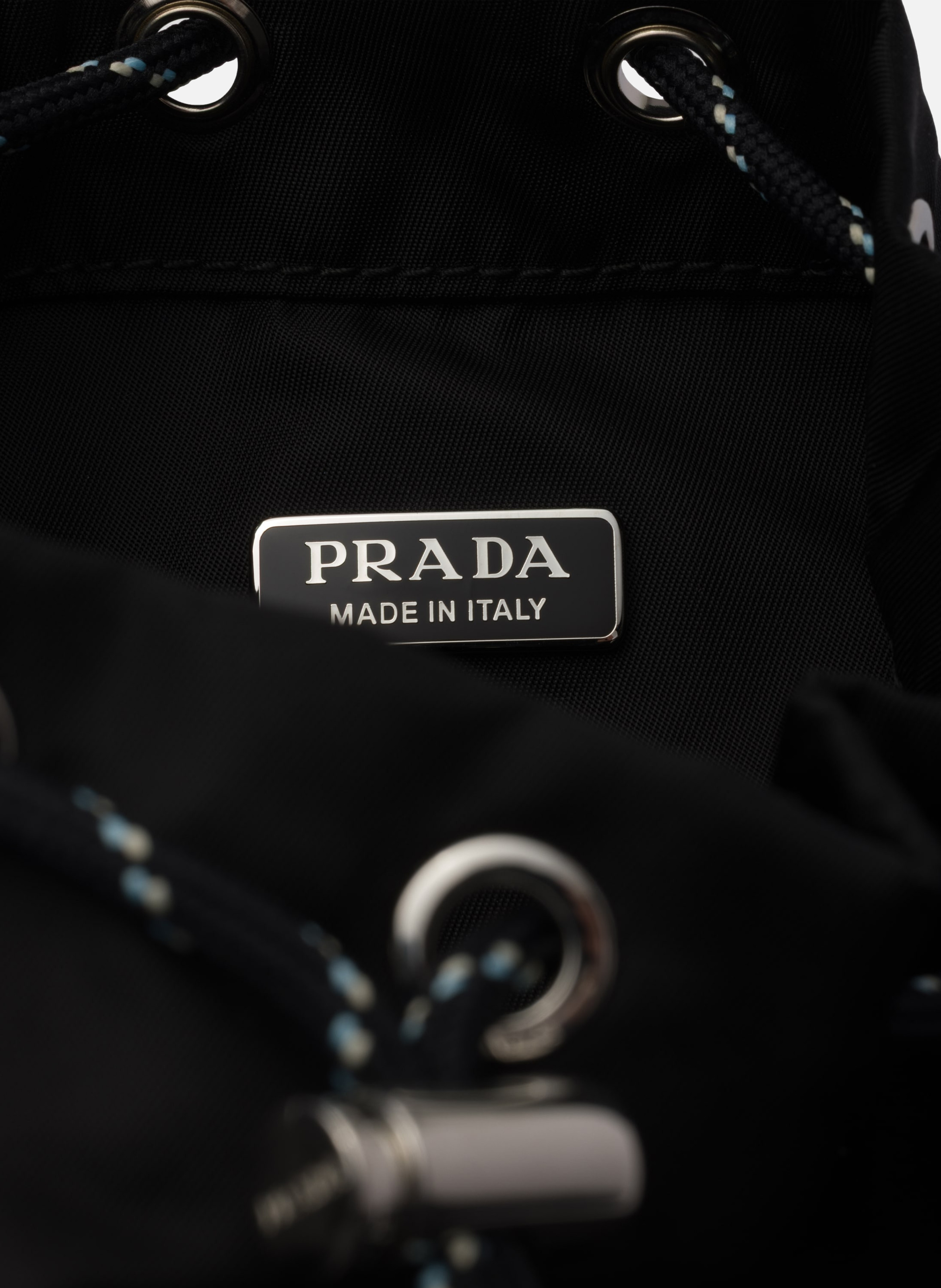 Pochette prada speedrock en re-nylon et cuir PRADA Noir