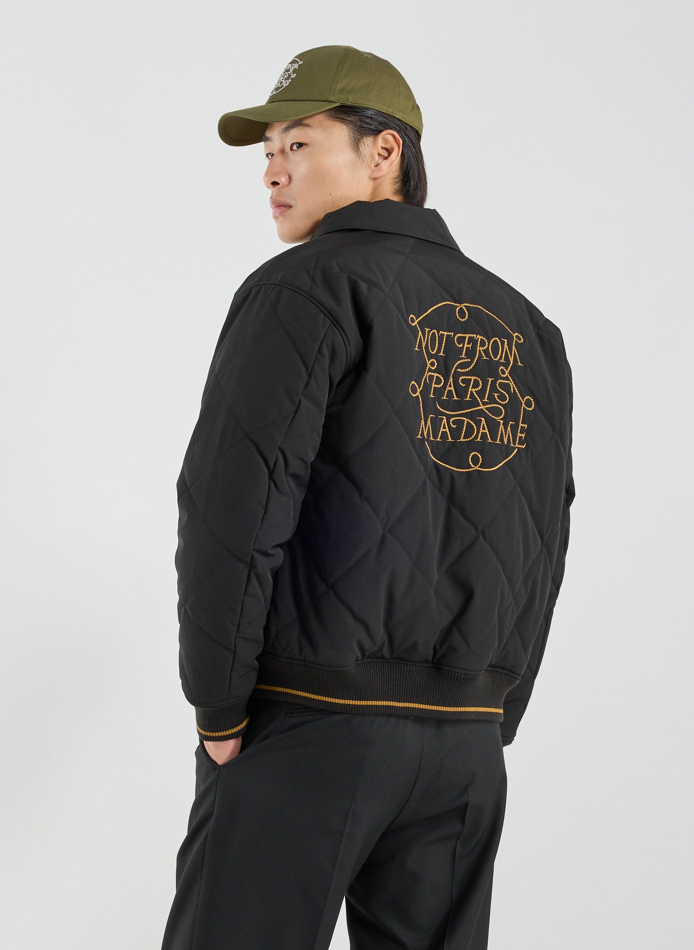 La veste Slogan Tresses DROLE DE MONSIEUR Noir