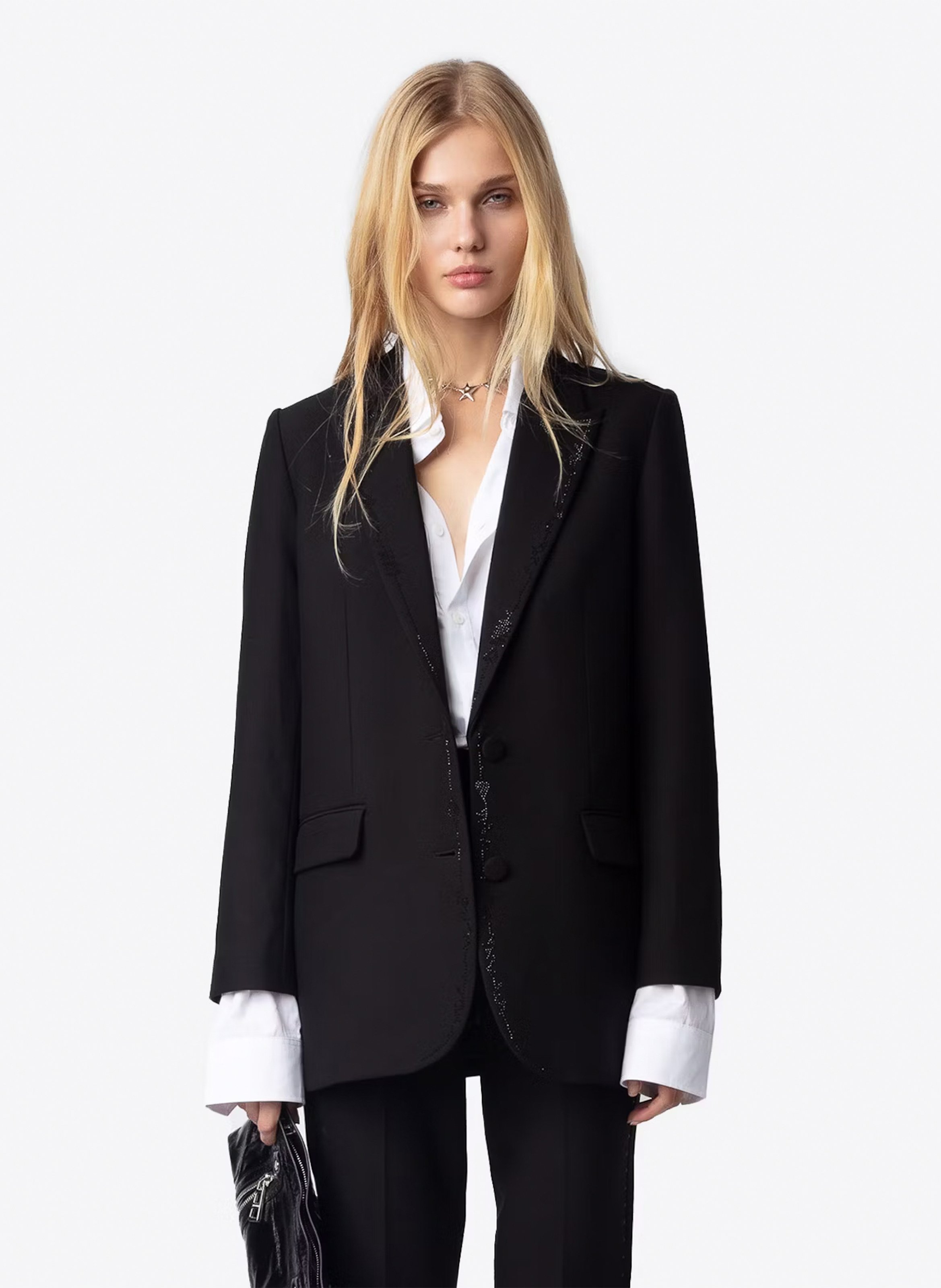 Blazer droit structuré viva ZADIG&VOLTAIRE Noir