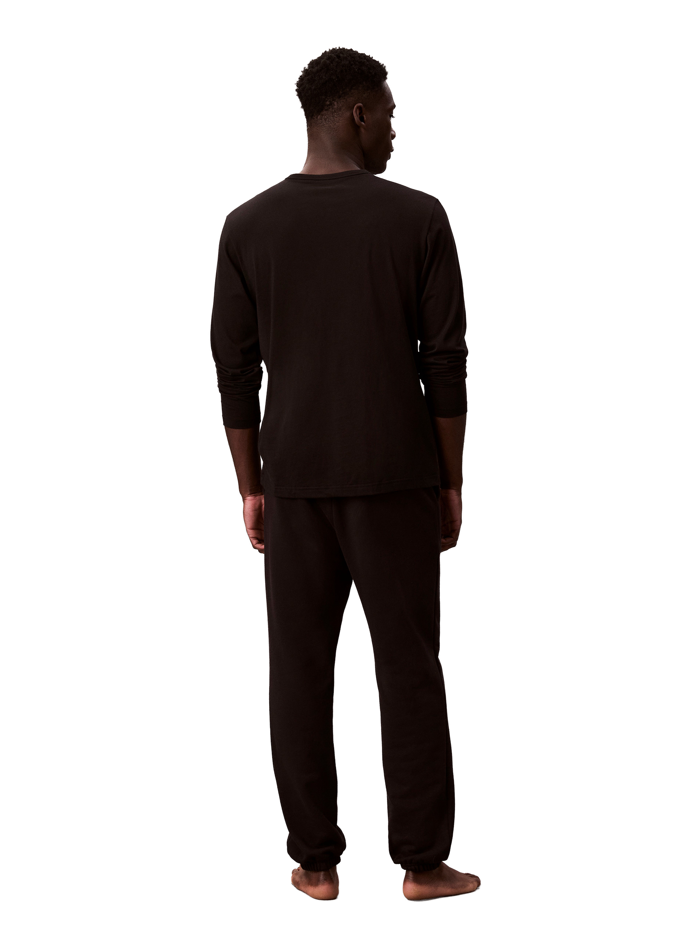 Ensemble de pyjama en coton CALVIN KLEIN Noir