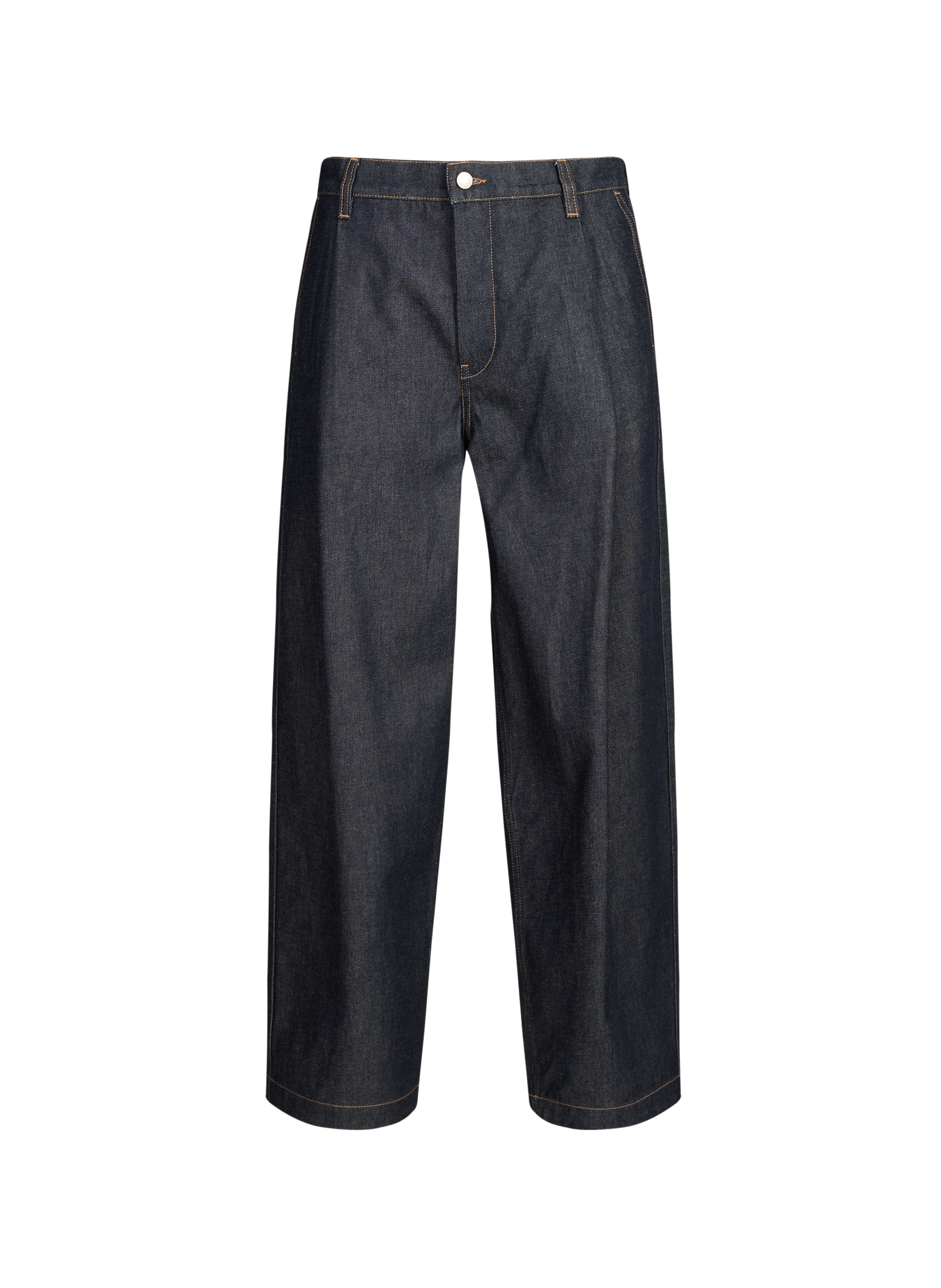 Wide-leg Haver raw cotton jeans Blue