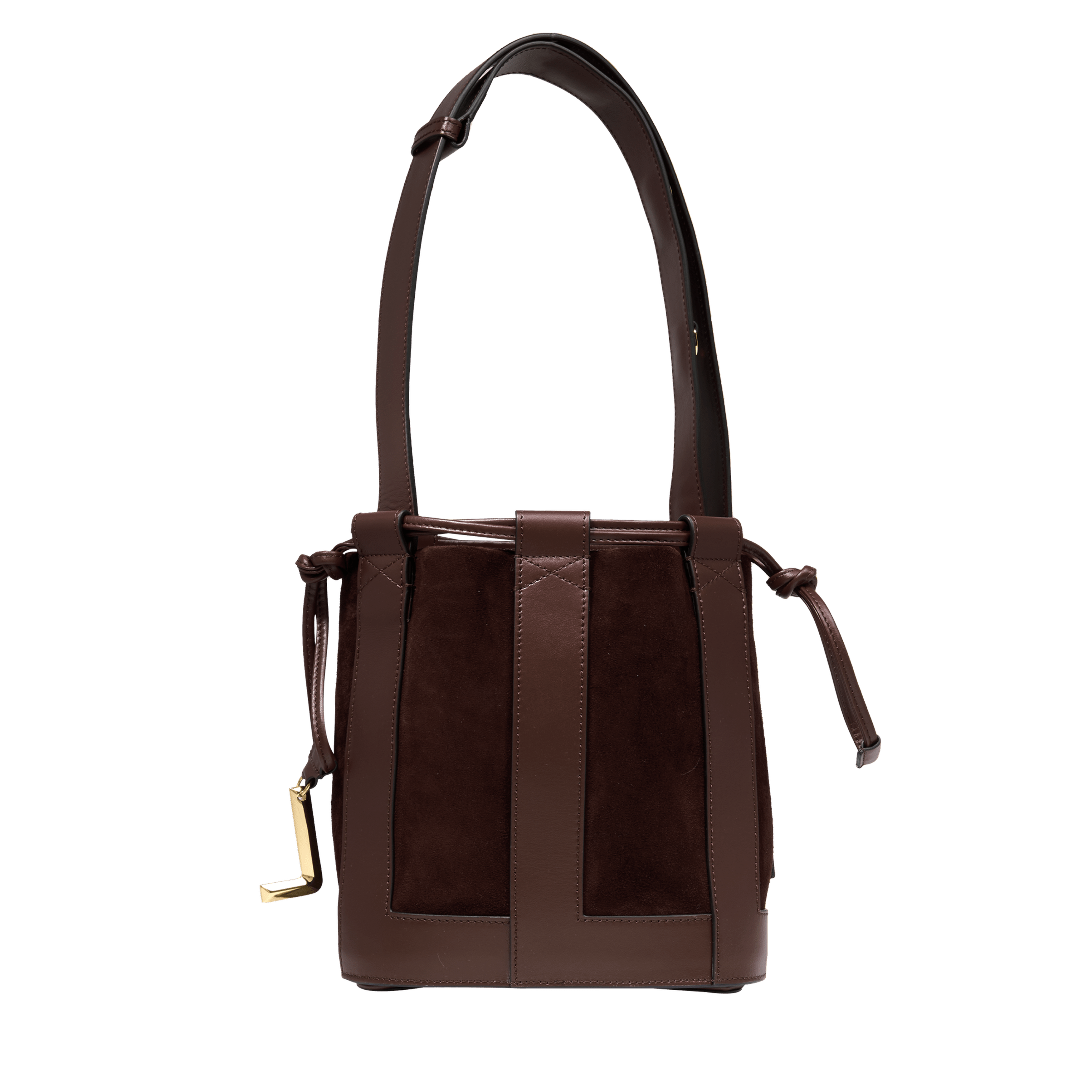 Sac seau s elles de lancel en cuir LANCEL Marron