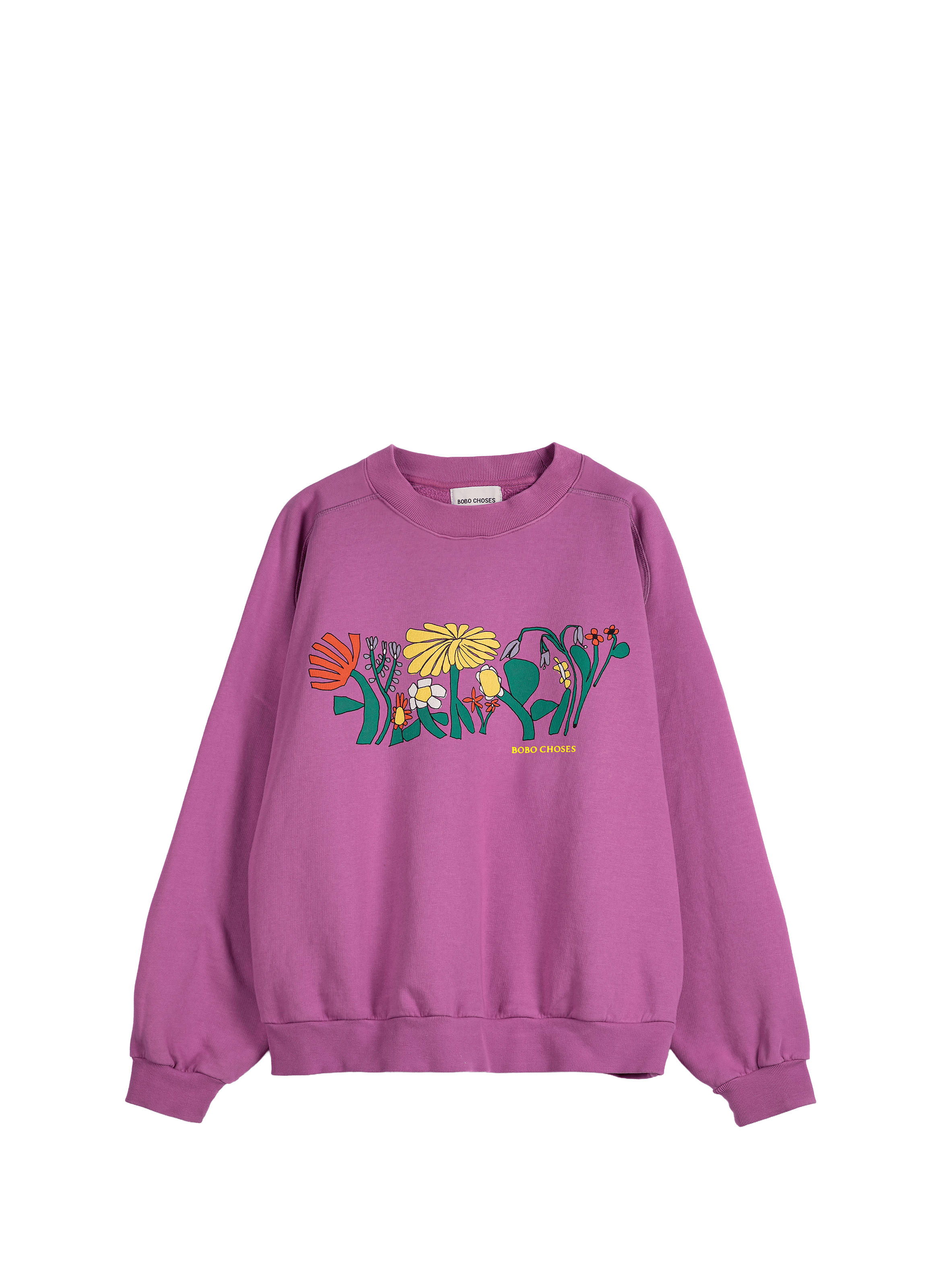 Sweat imprimé en coton BOBO CHOSES Violet