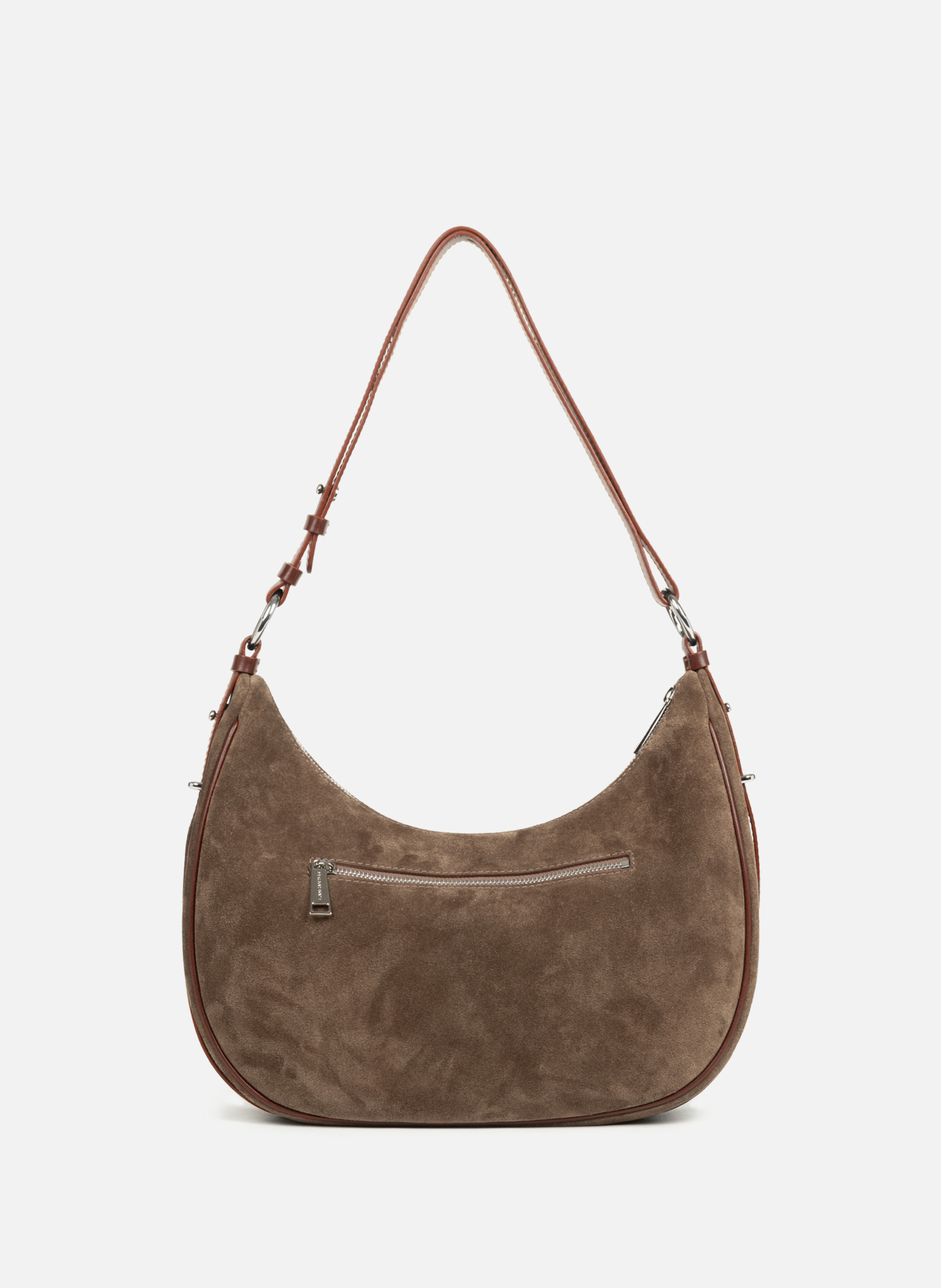 Grand sac besace - suède it | Marron LANCASTER Femme