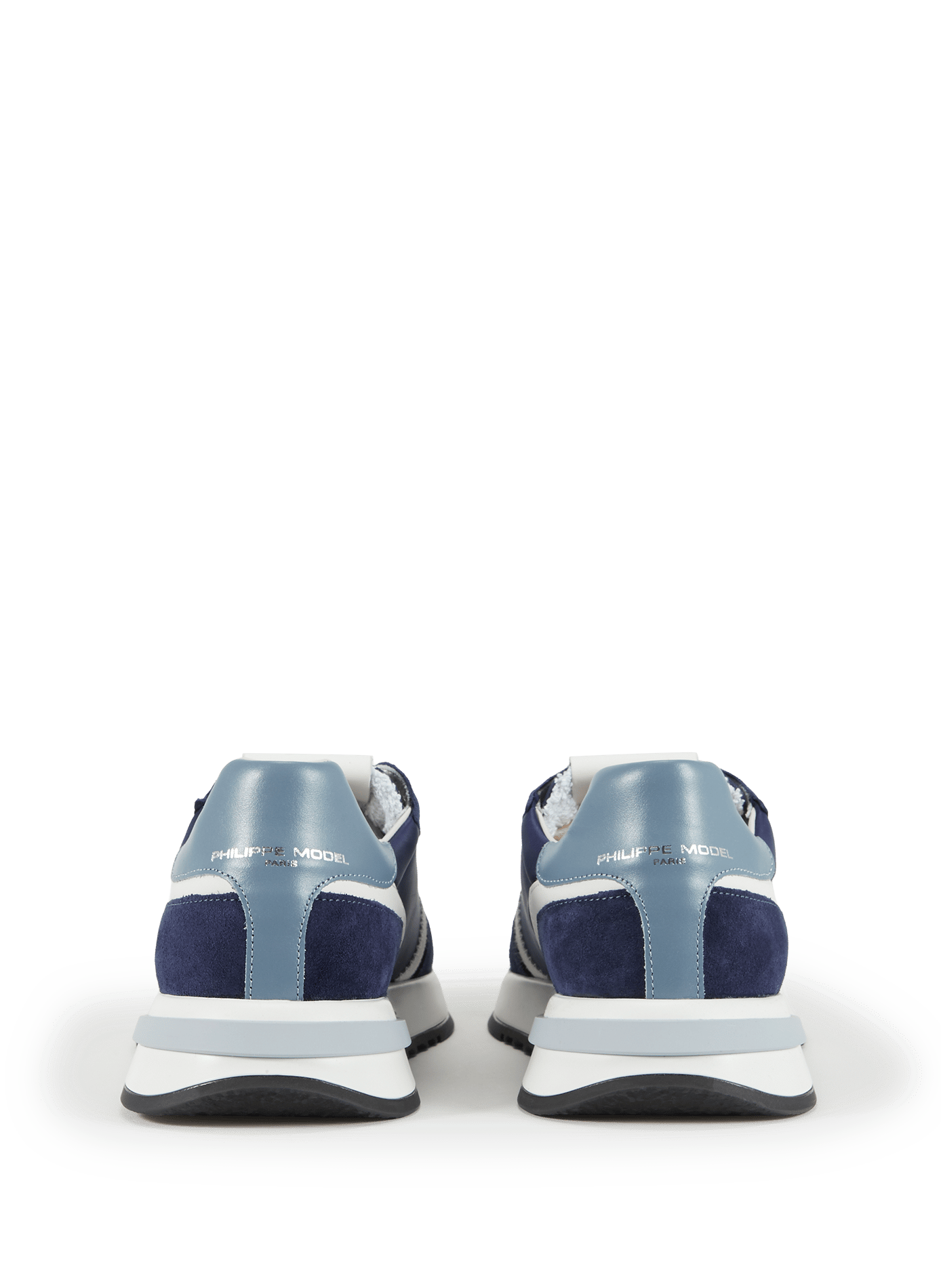 Tropez 2.1 mixed leather sneakers PHILIPPE MODEL Blue