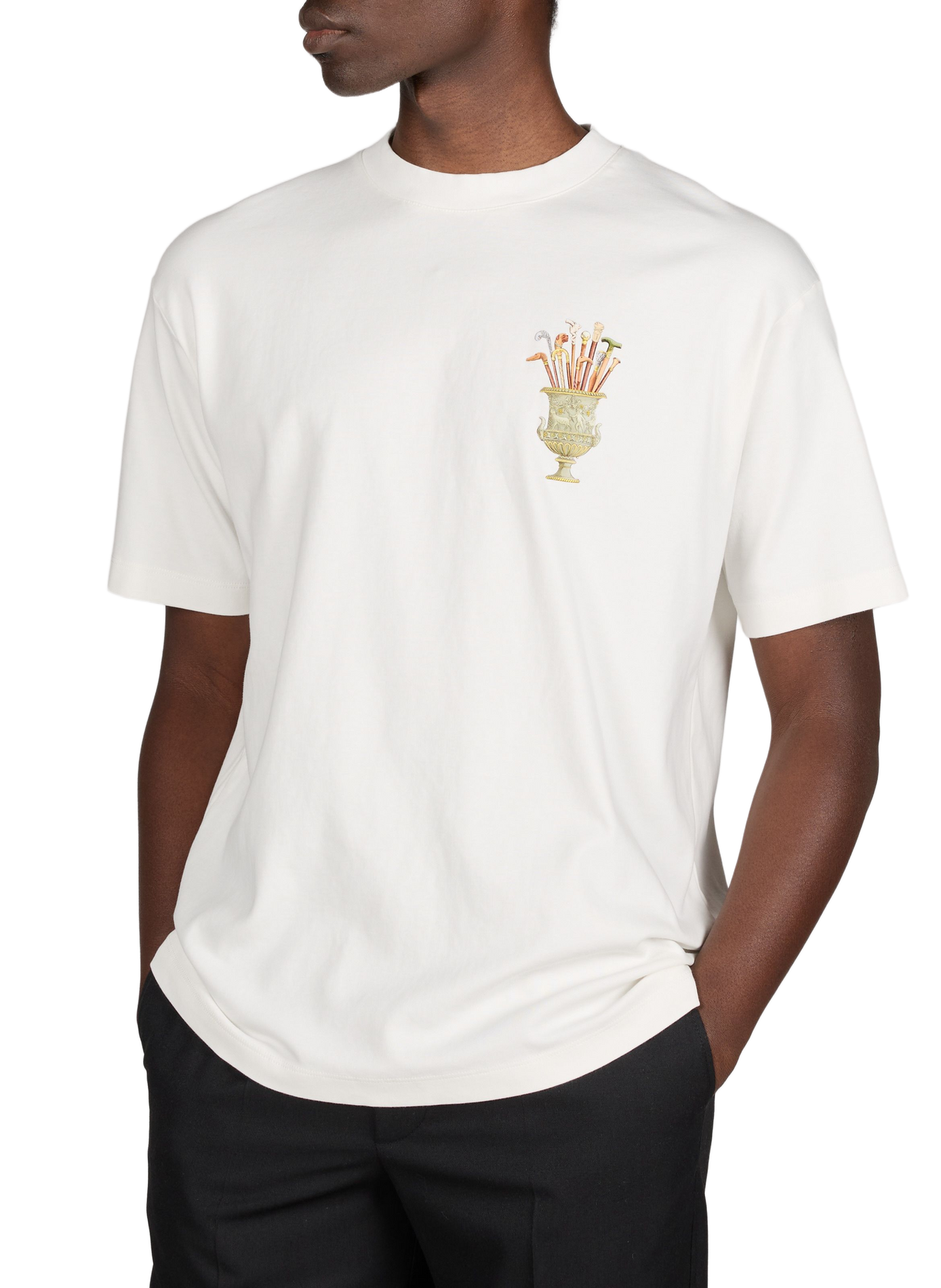 T-shirt à imprimé en coton DROLE DE MONSIEUR Beige