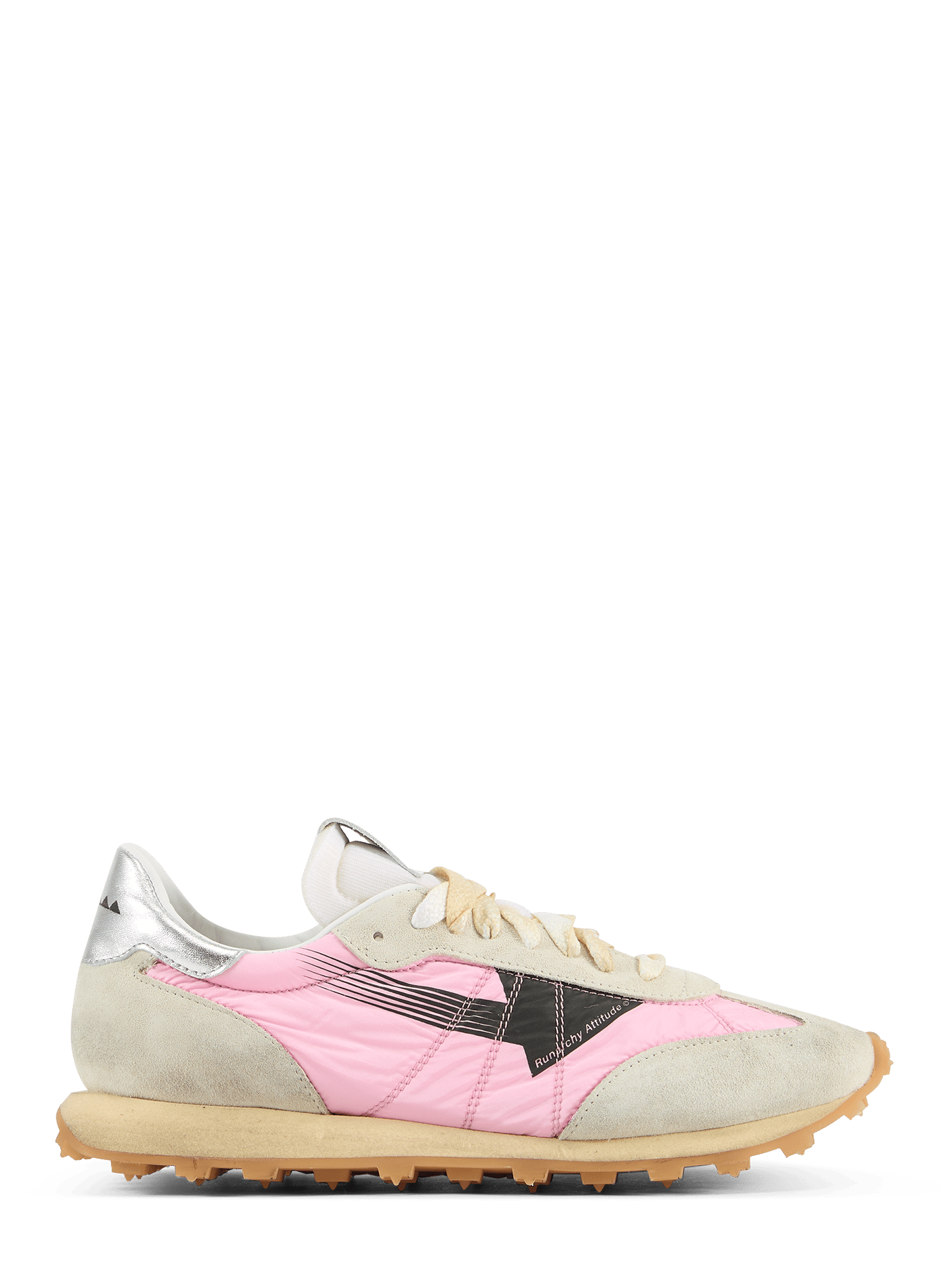 Baskets Aster en cuir mélangé RUN OF Rose