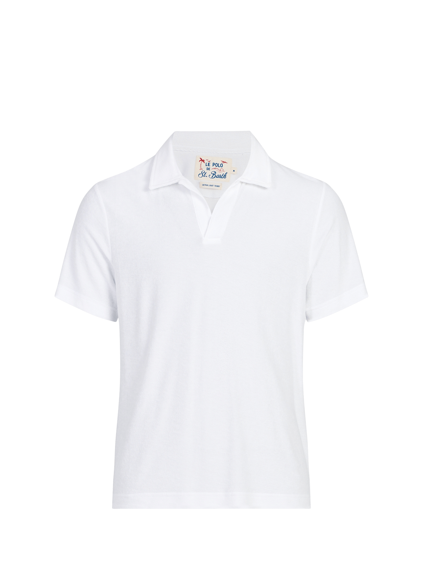 Polo manches courtes en éponge Jeremy MC2 SAINT BARTH Blanc