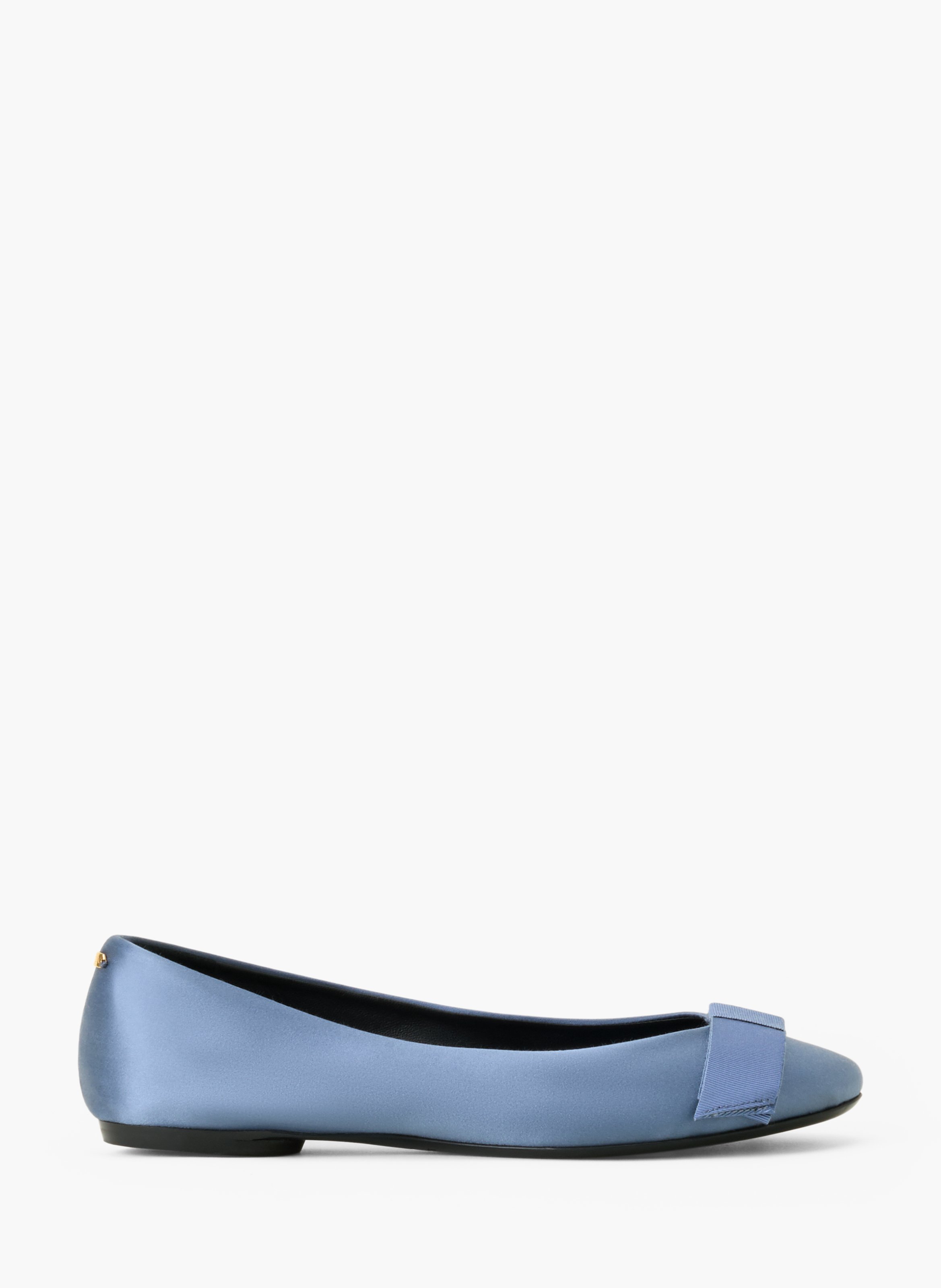 La ballerine noeud en satin LANVIN Bleu