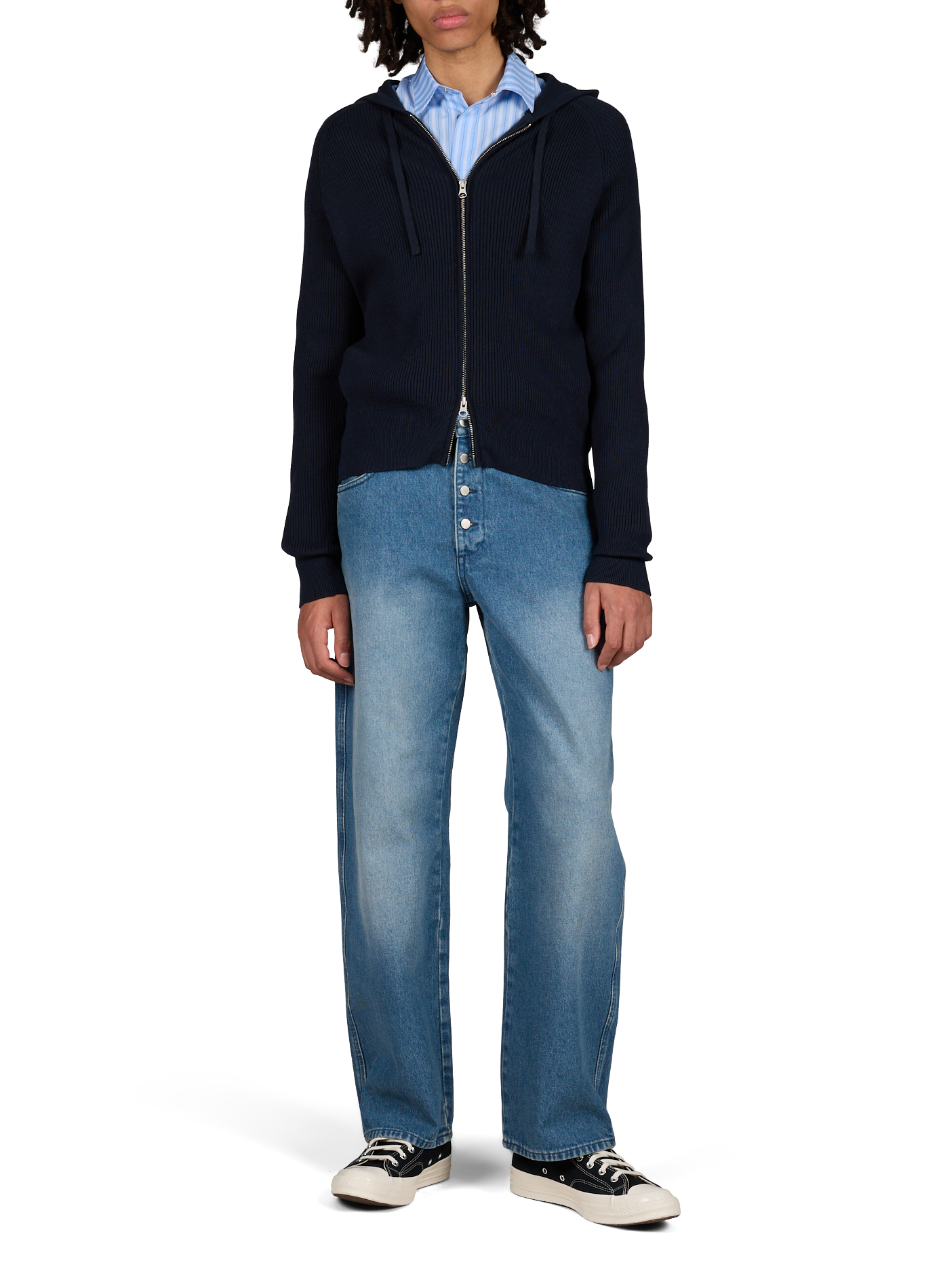 Wide-leg Cercs jeans in cotton denim CARRER Blue