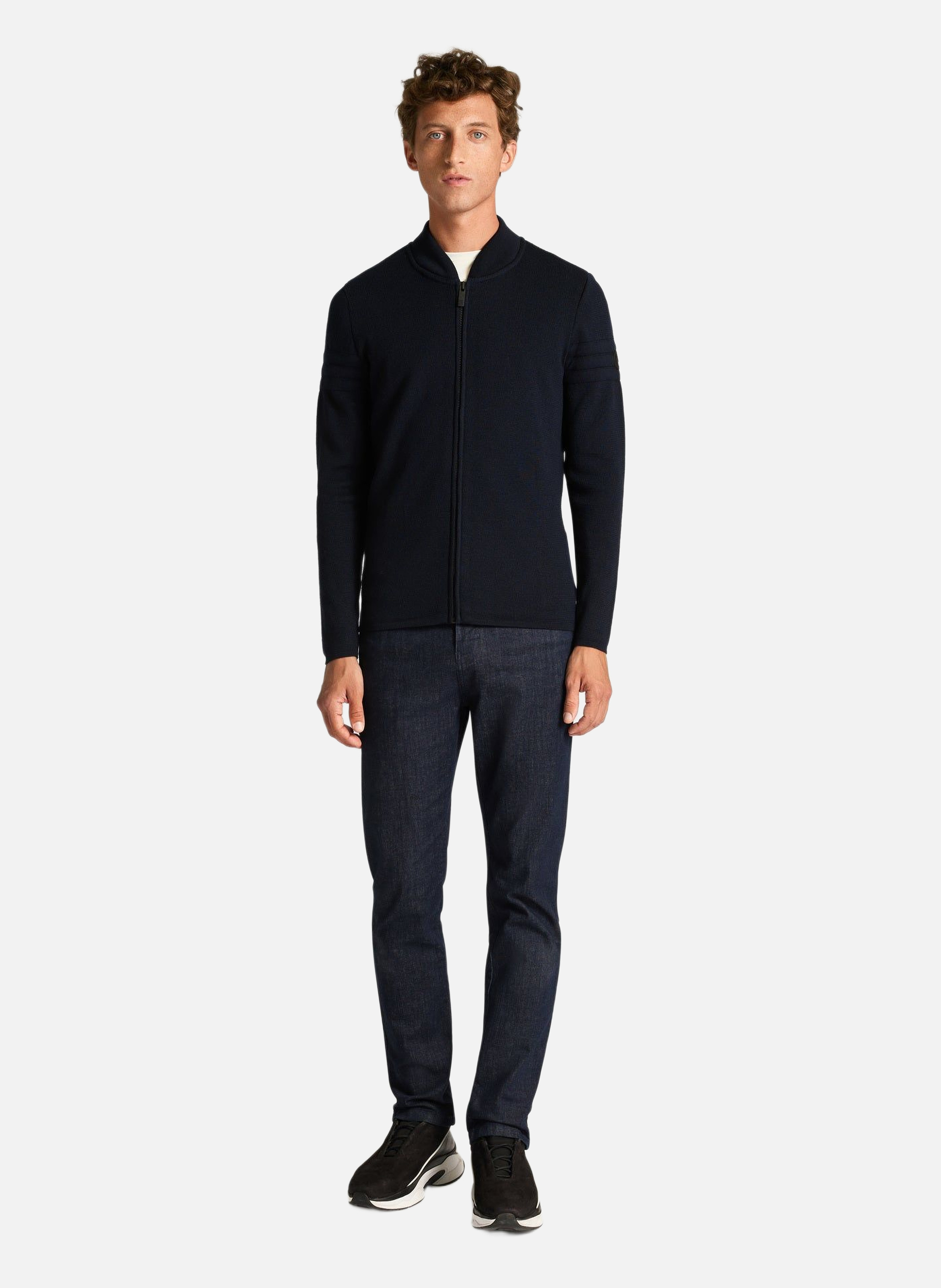Gilet bastien col montant coupe regular FUSALP Bleu
