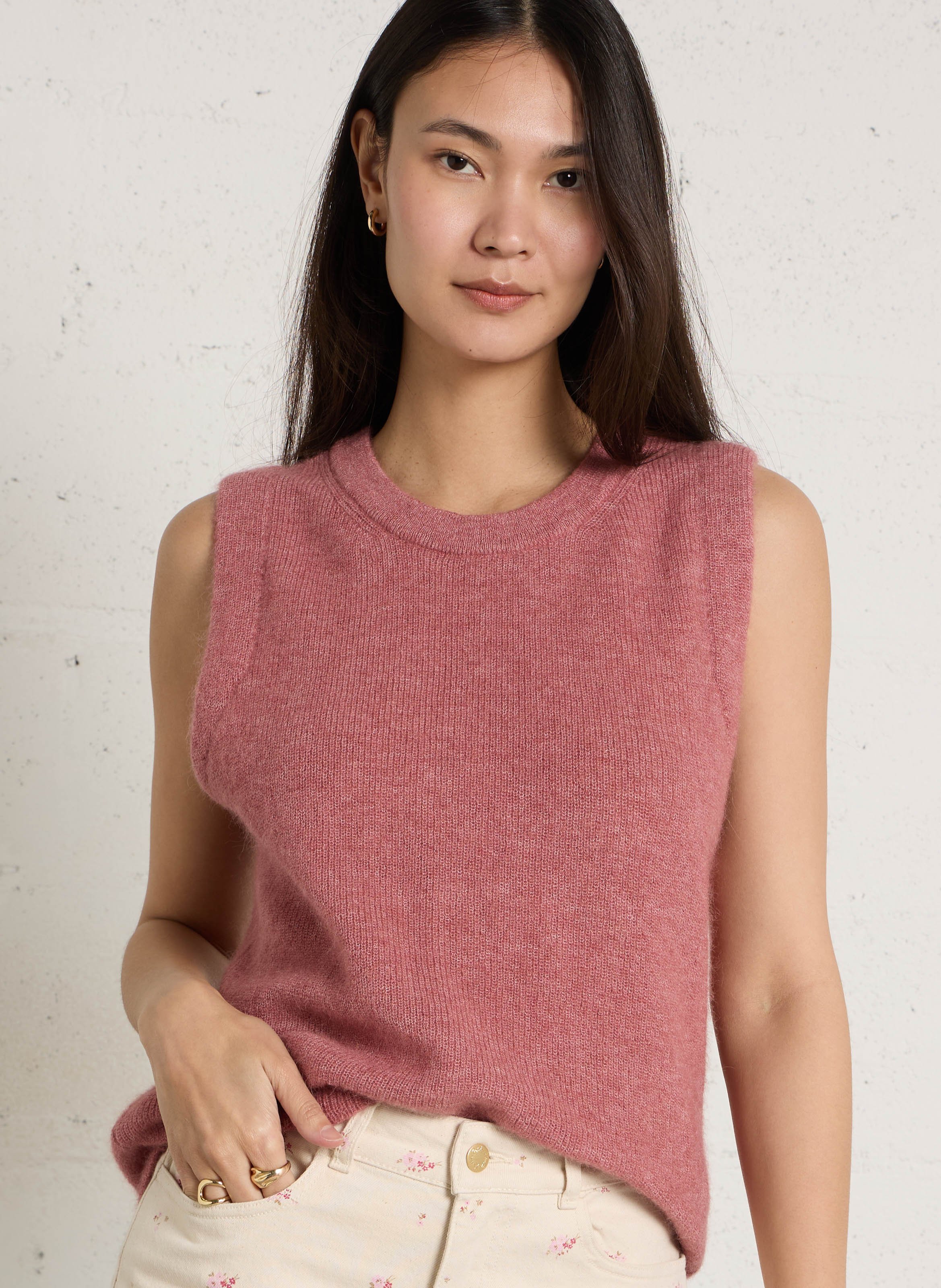 Top sans manches perry  Bois de rose
