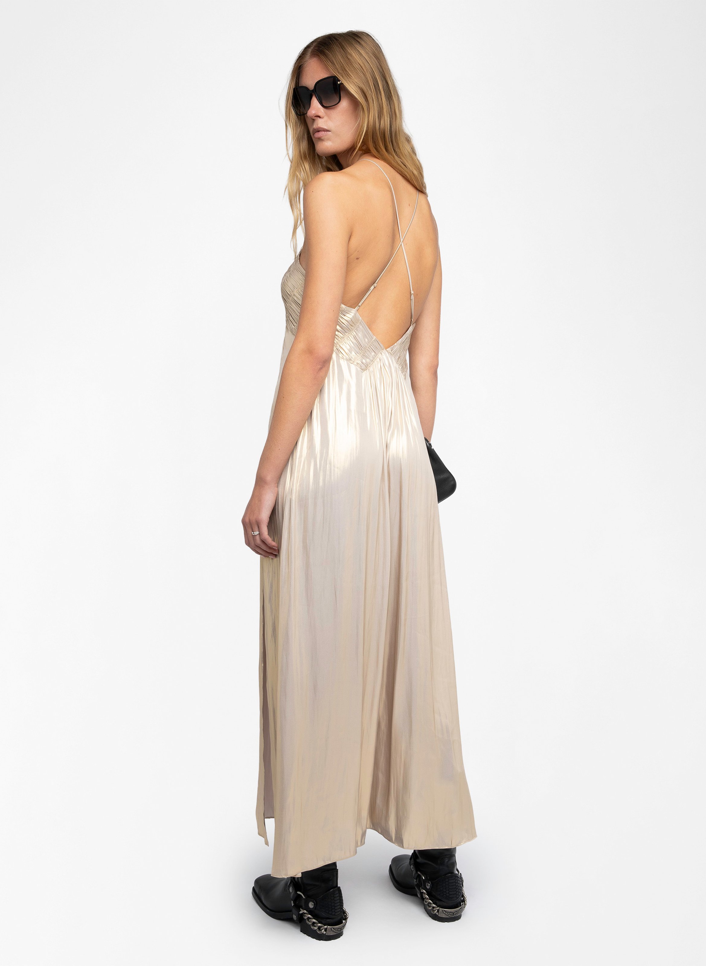Robe longue col v rayonne ZADIG&VOLTAIRE Doré