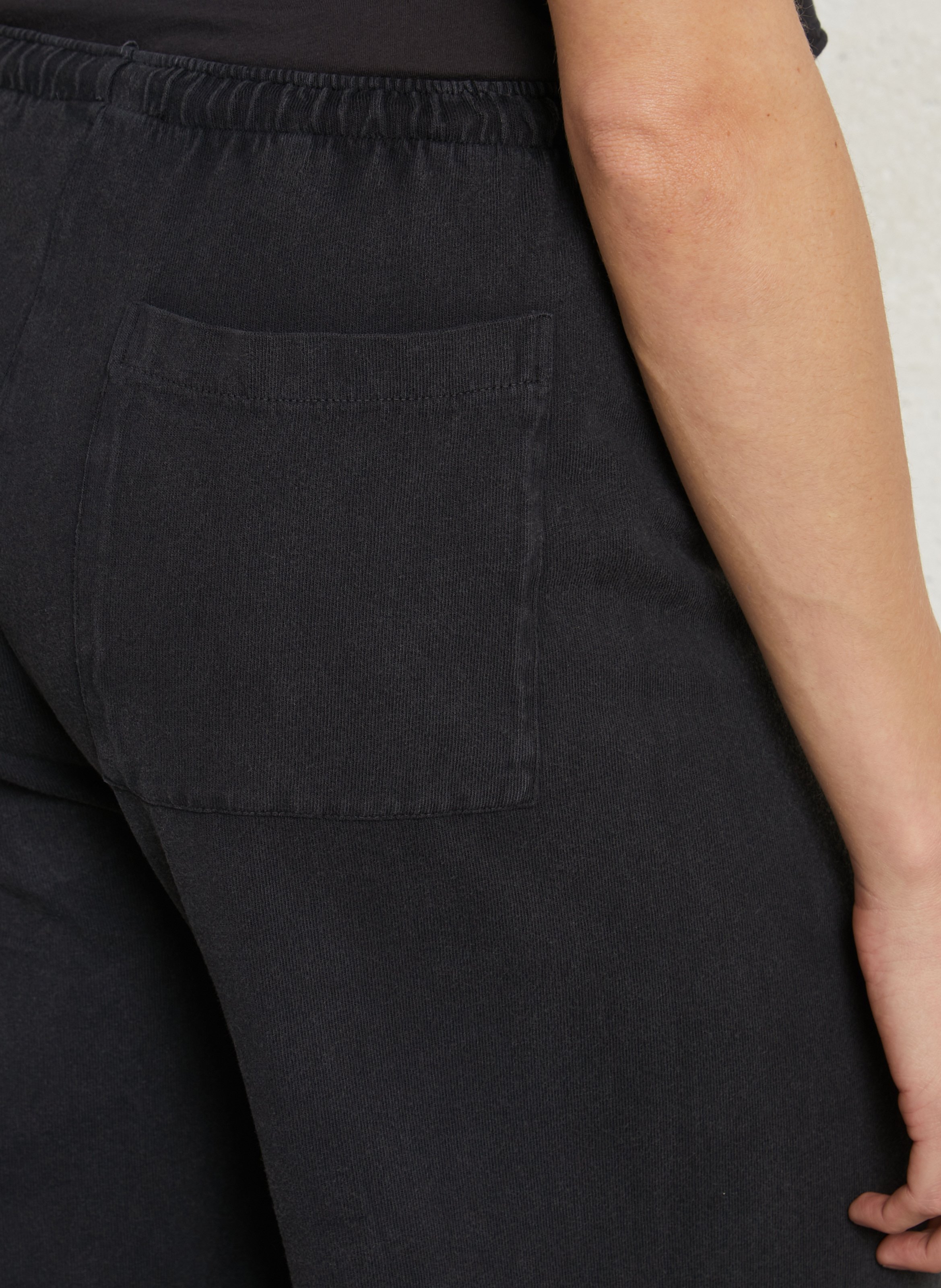 Bermuda mi-long ample uni afoma AMERICAN VINTAGE Noir
