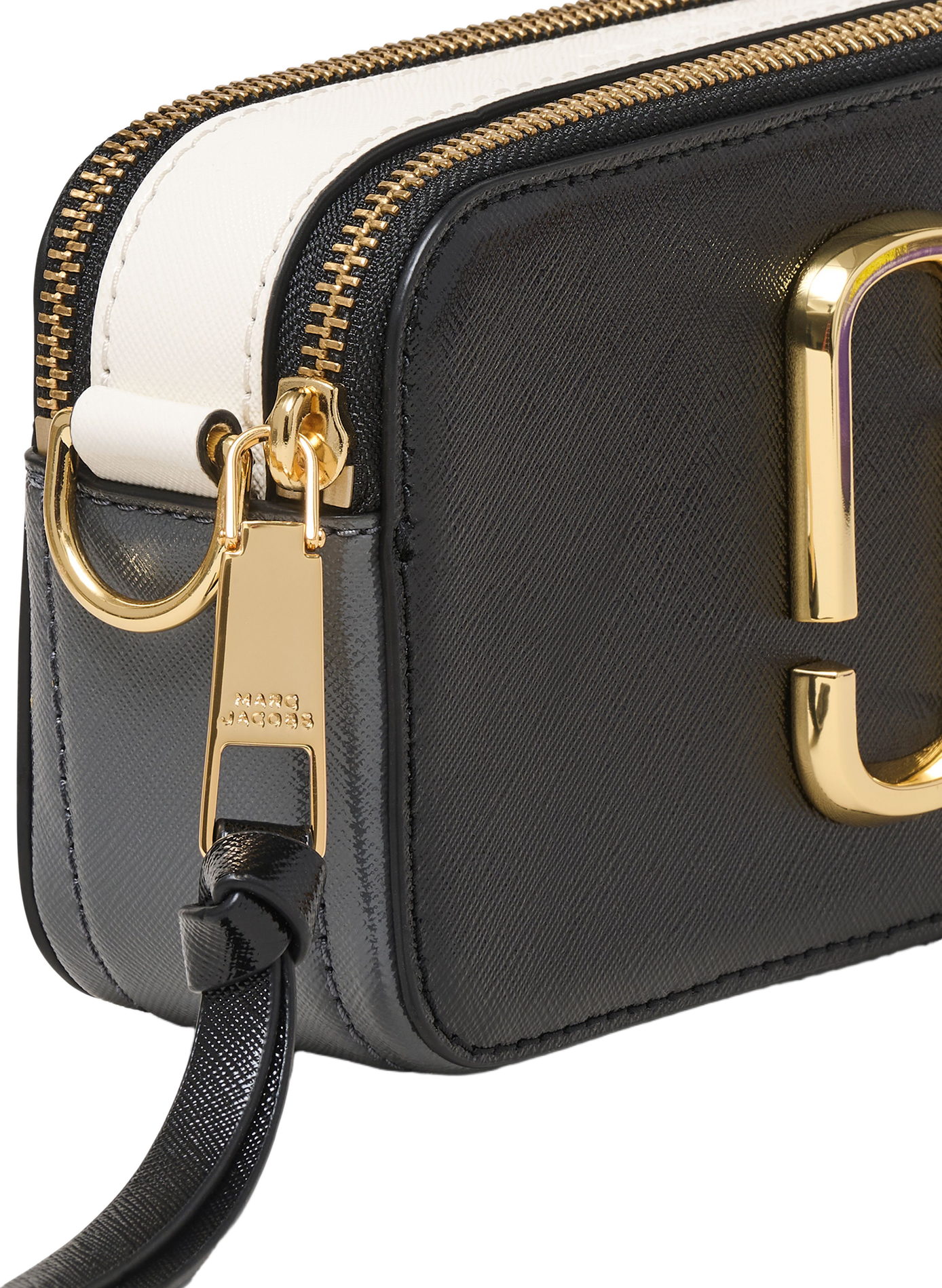 Sac The Colorblock Chain Snapshot en cuir MARC JACOBS Black