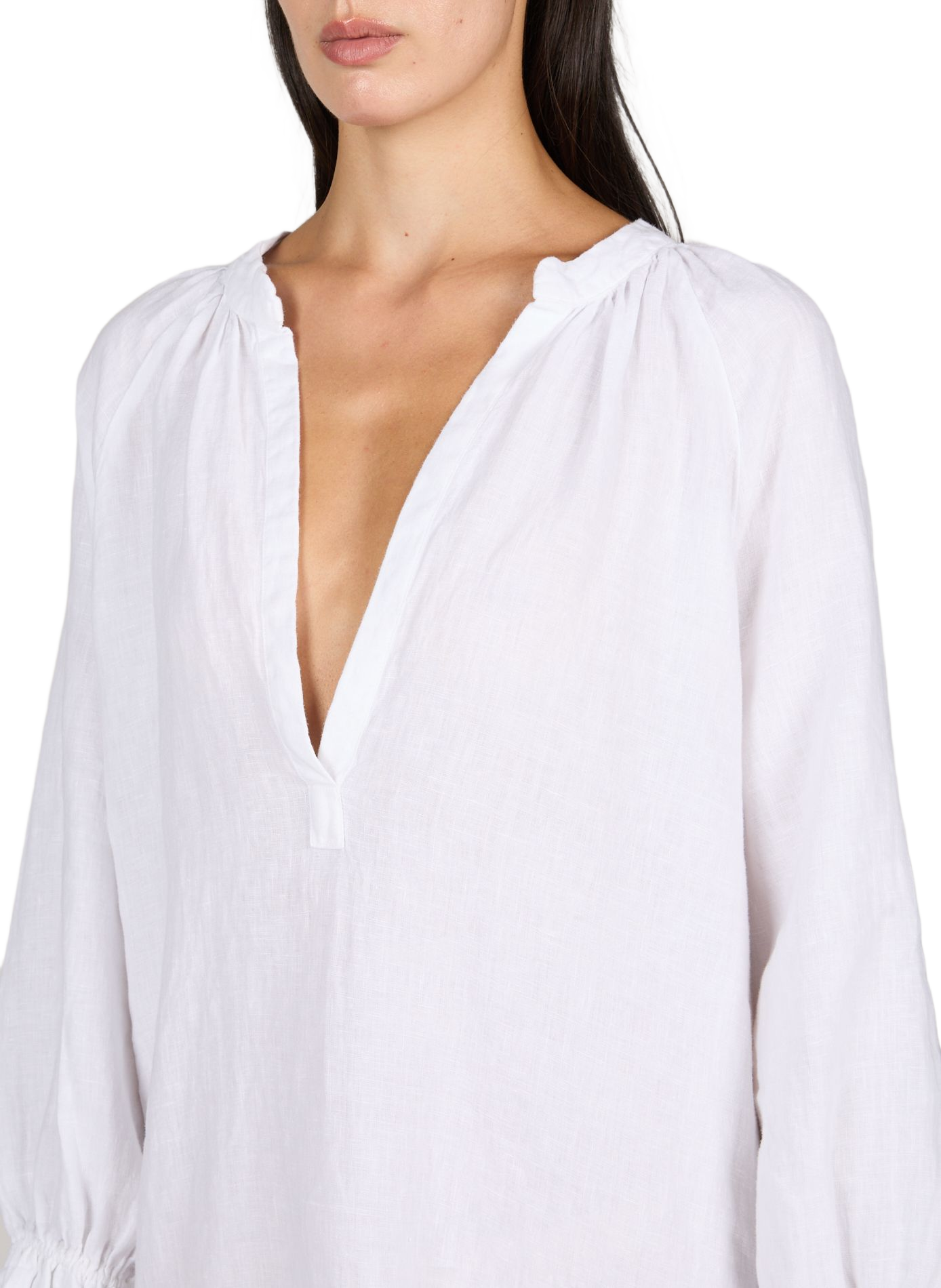 Vestido Mrs Minty de lino MR MOOD Blanco