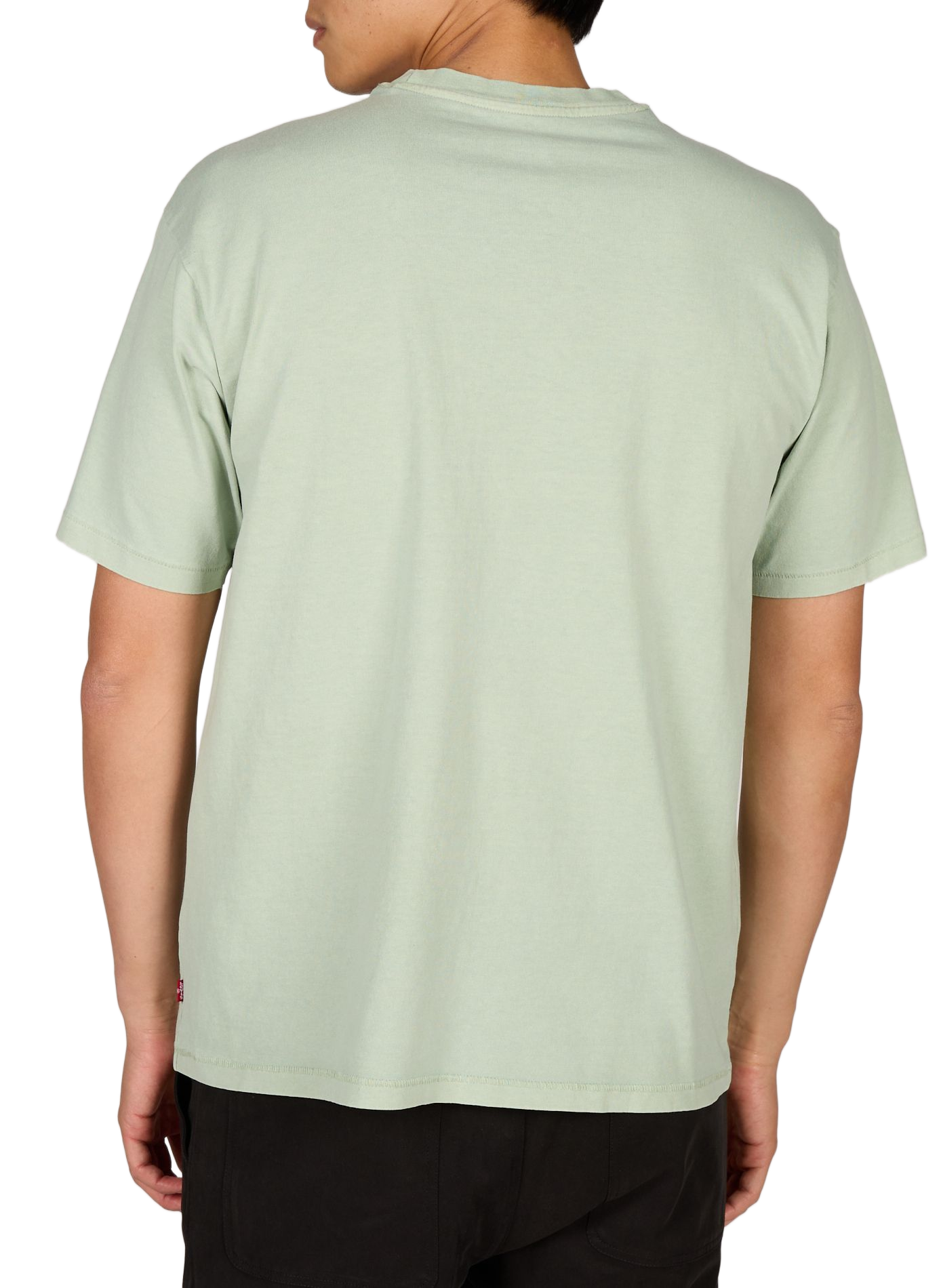 T-shirt met ronde hals van katoen LEVI'S Groen