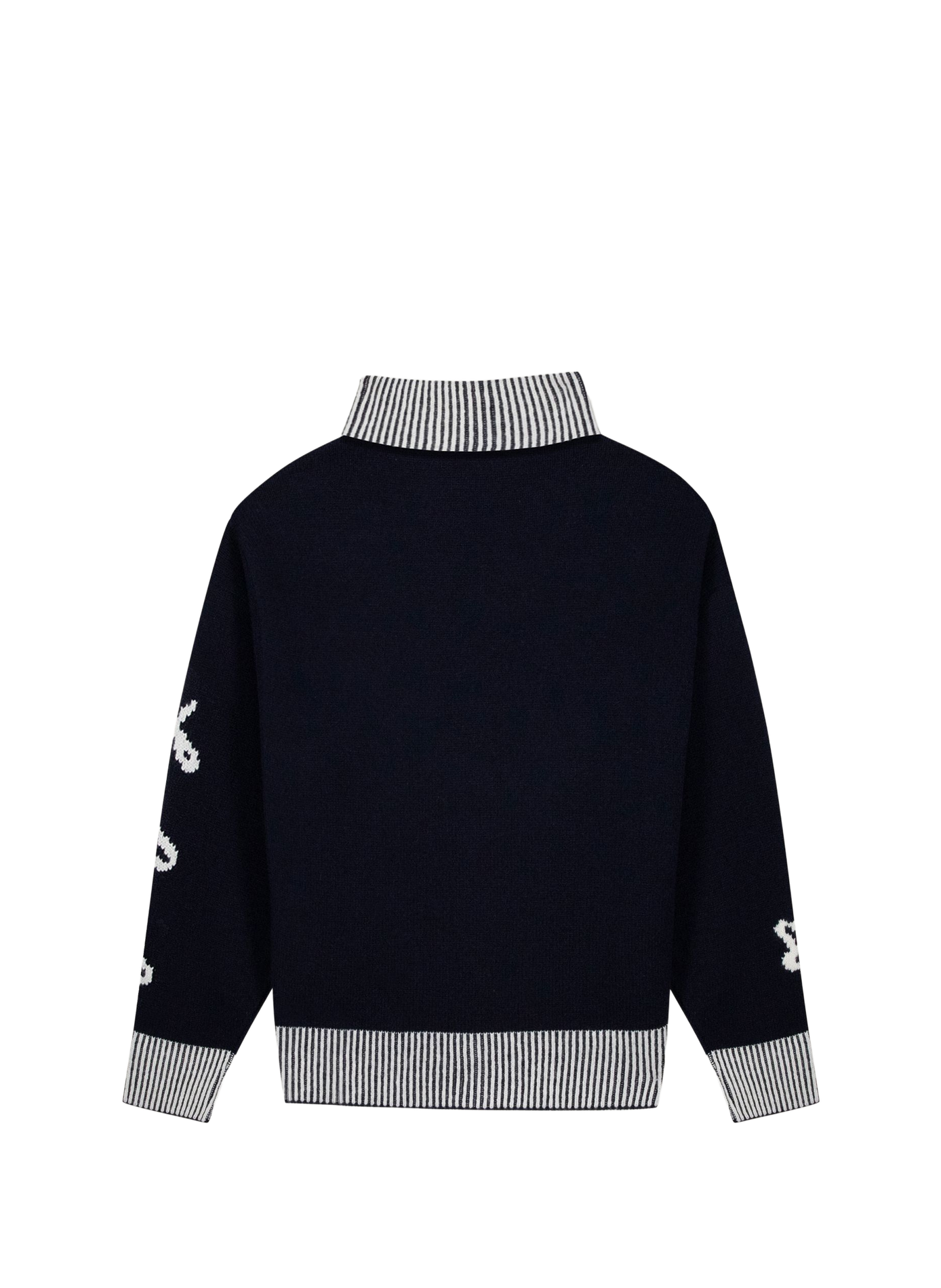 Oversized zip-up high-neck wool cardigan MAISON LABICHE Multicolour