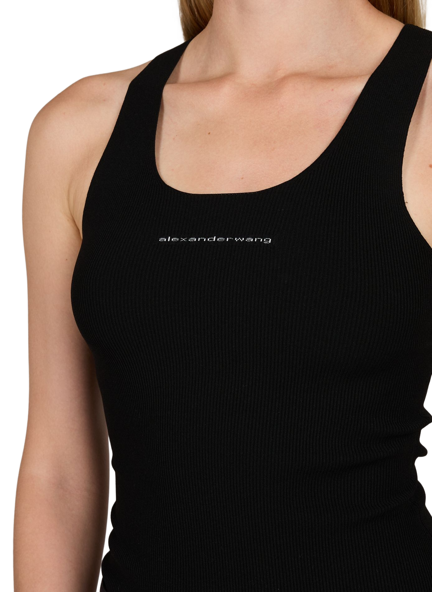 Round neck tank top ALEXANDER WANG Black